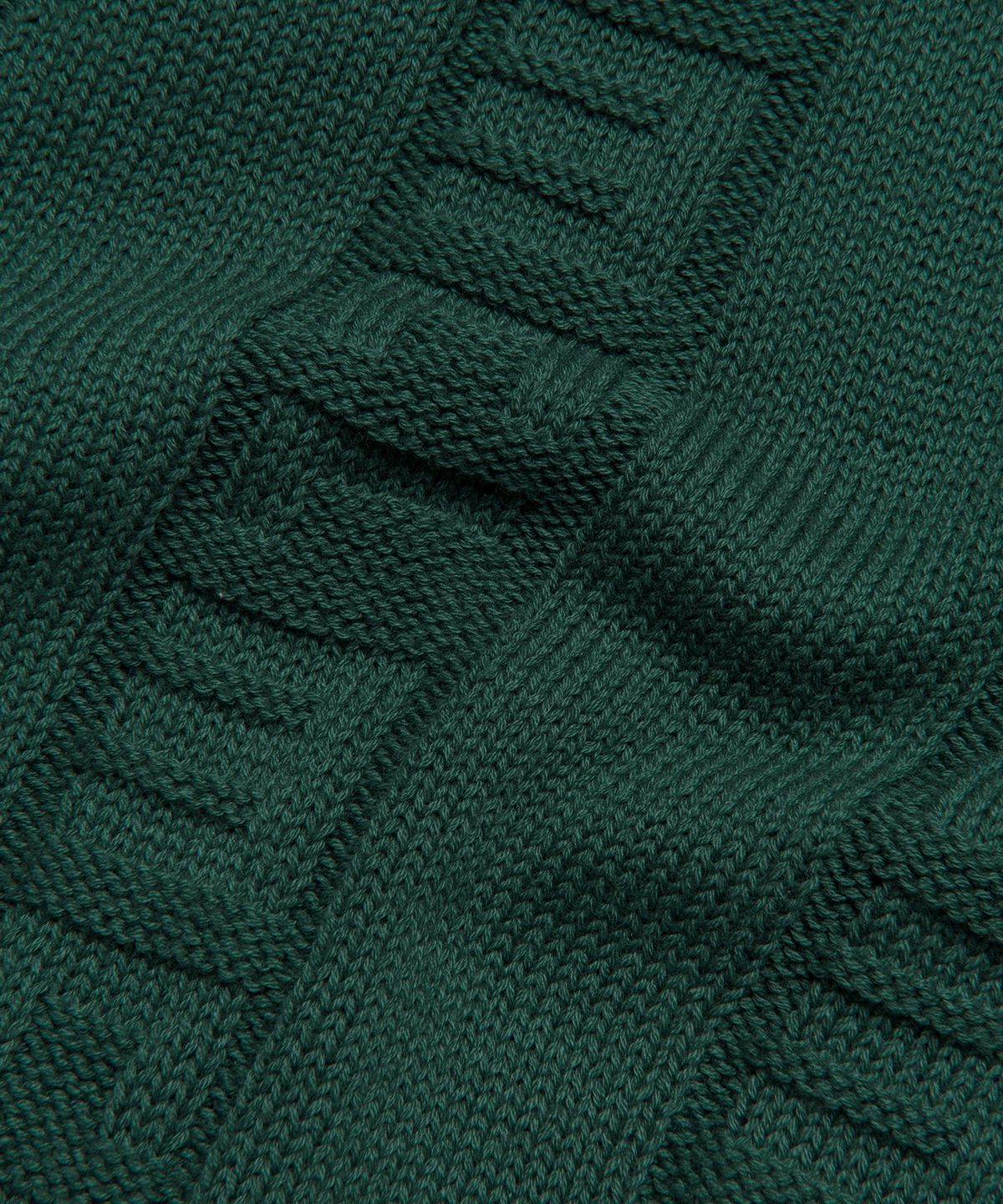 엘엠씨(LMC) JQD ZIP-UP KNITTED POLO SHIRT dark green