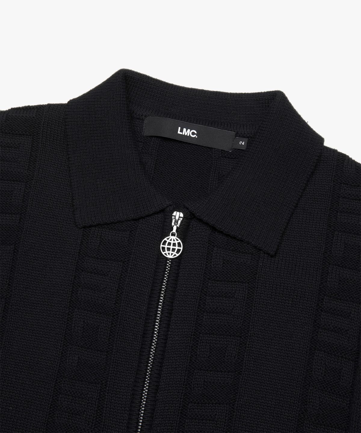 엘엠씨(LMC) JQD ZIP-UP KNITTED POLO SHIRT black