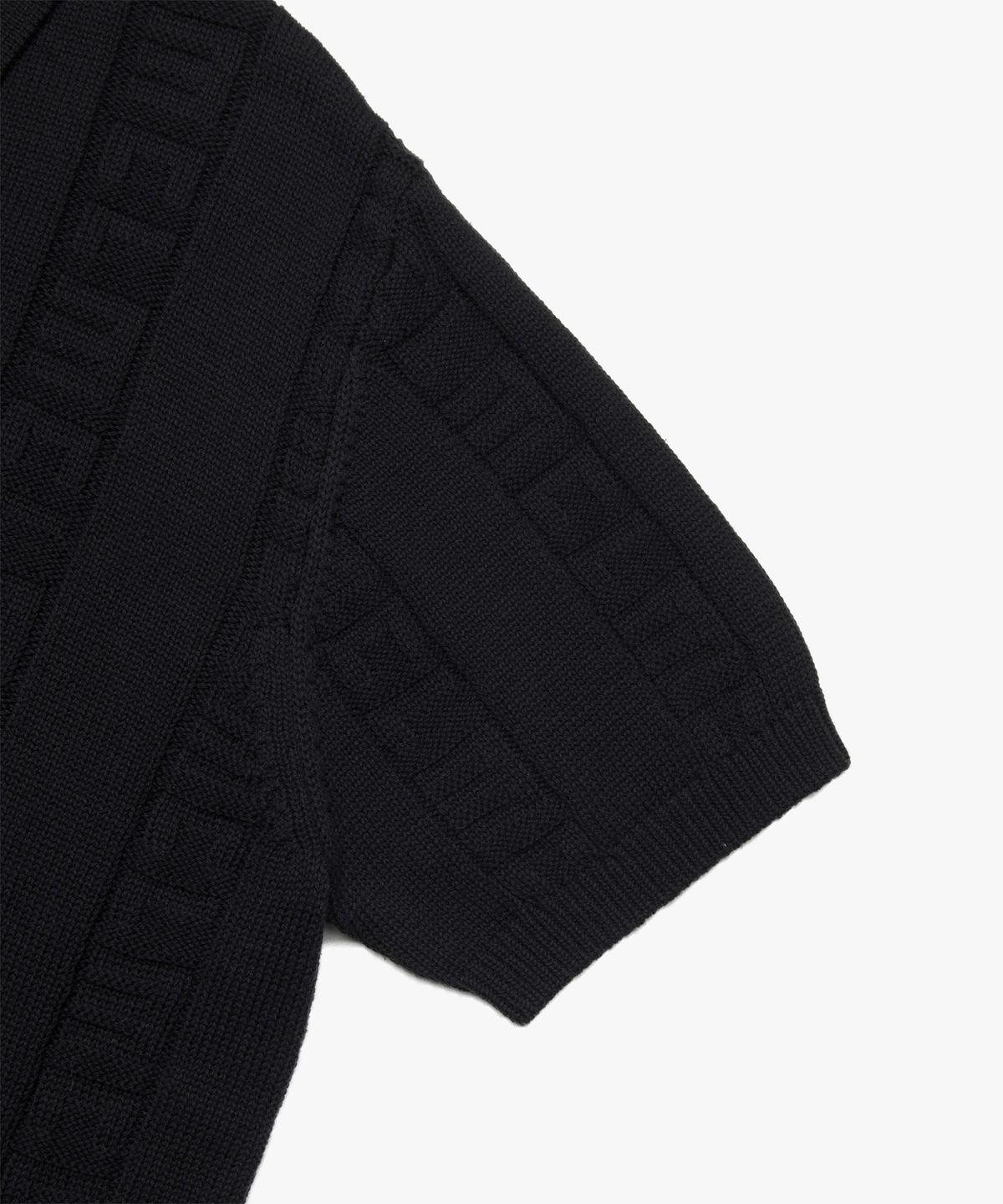 엘엠씨(LMC) JQD ZIP-UP KNITTED POLO SHIRT black