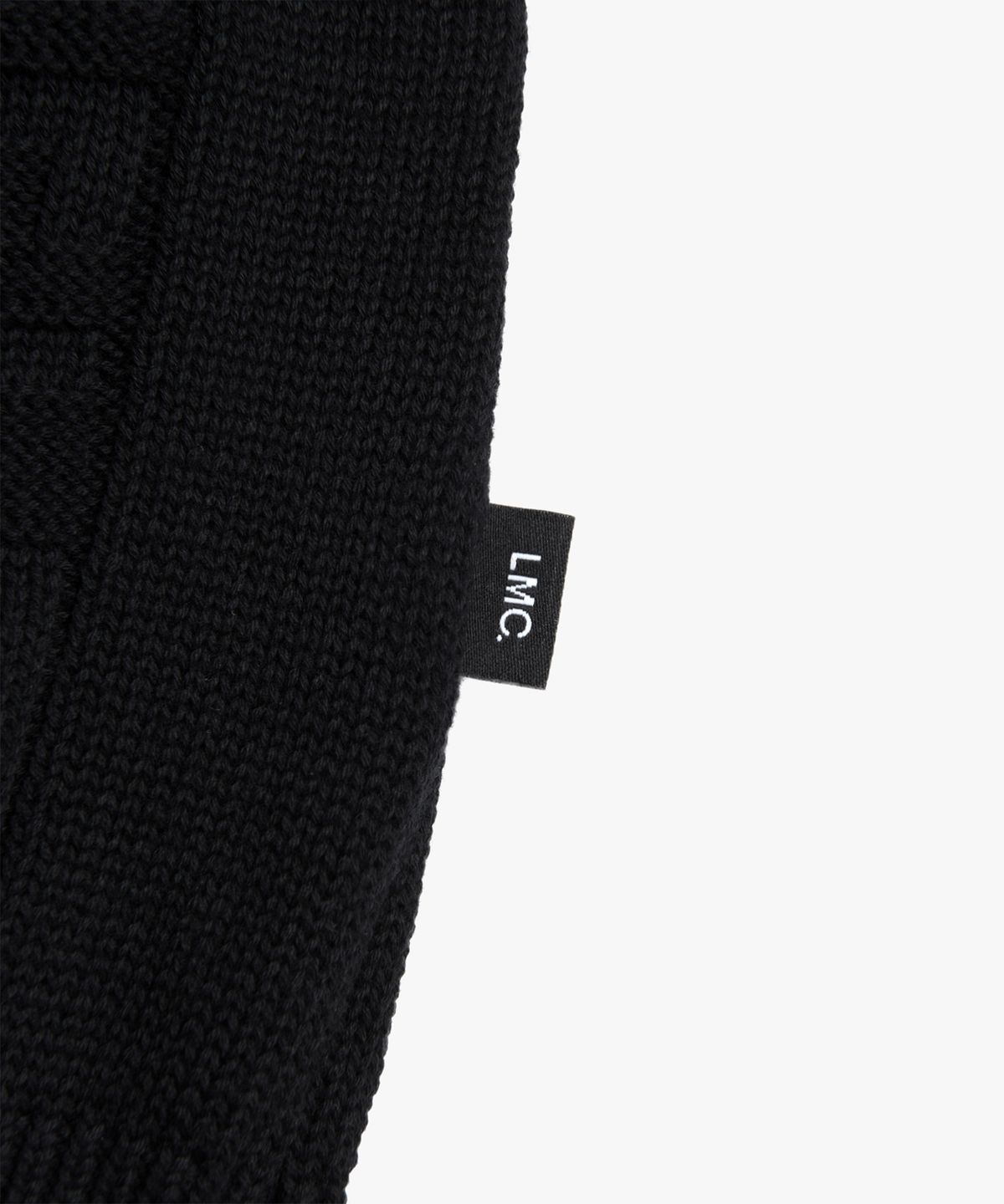 엘엠씨(LMC) JQD ZIP-UP KNITTED POLO SHIRT black
