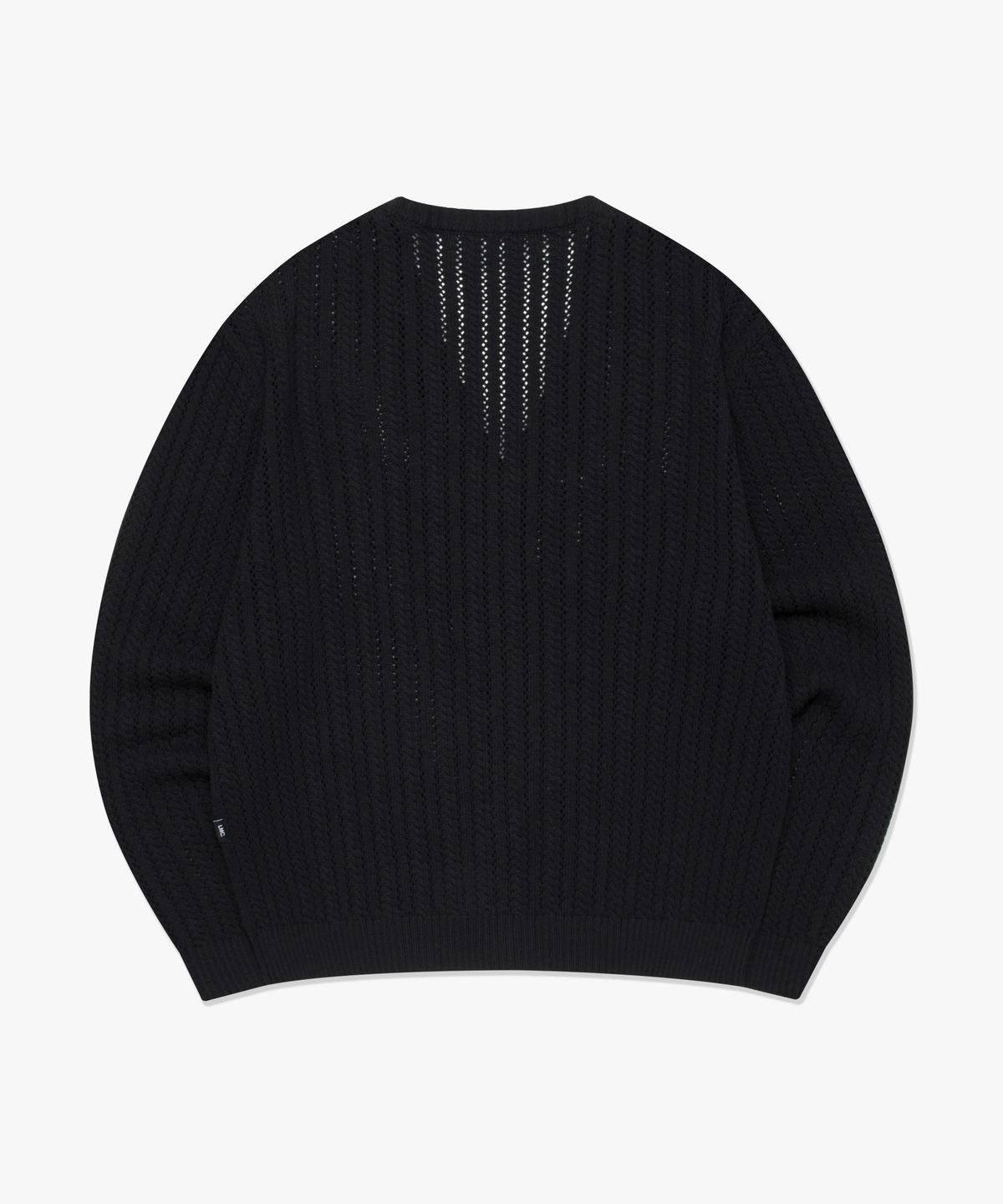 엘엠씨(LMC) OVAL MESH KNIT CARDIGAN black