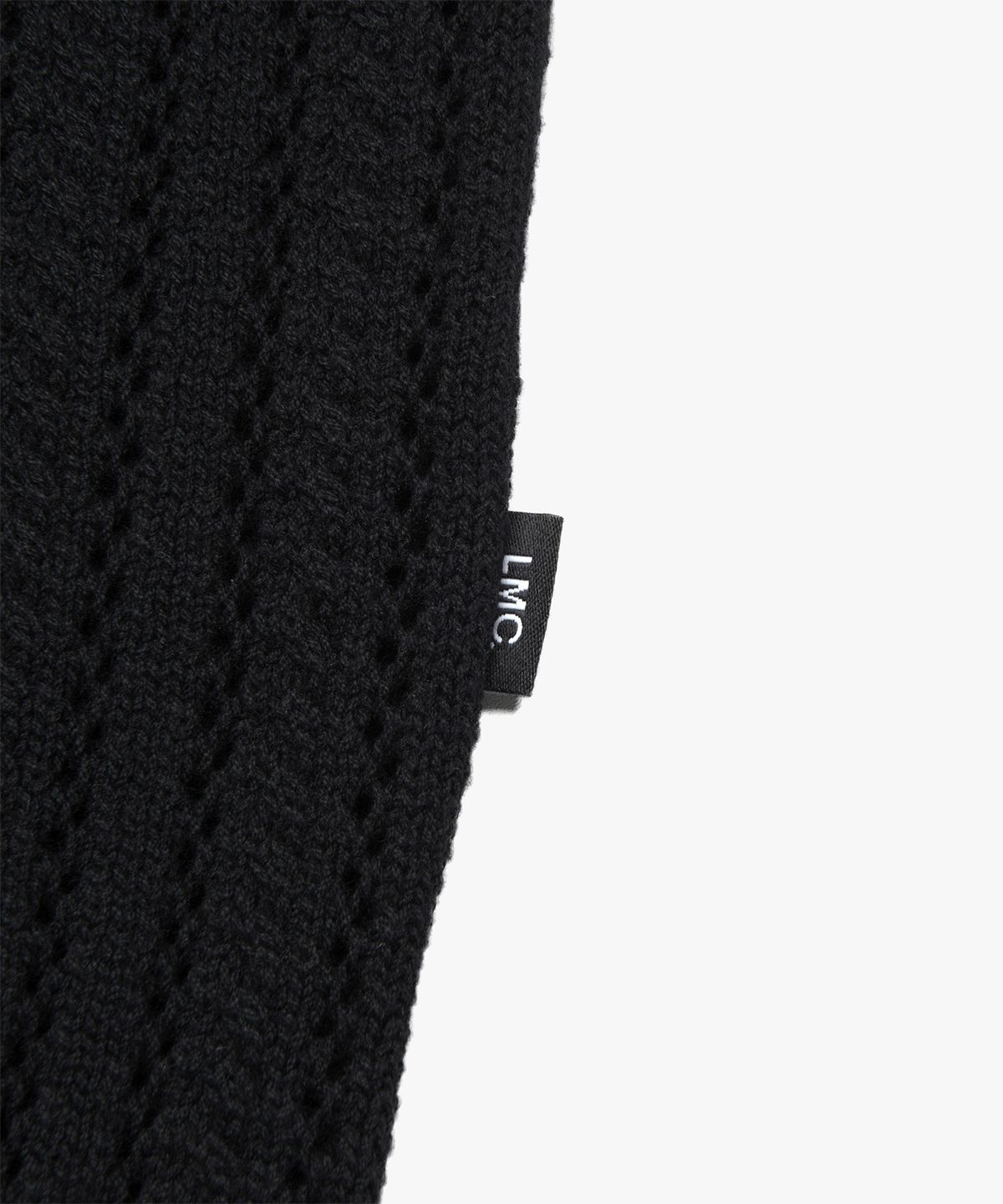 엘엠씨(LMC) OVAL MESH KNIT CARDIGAN black