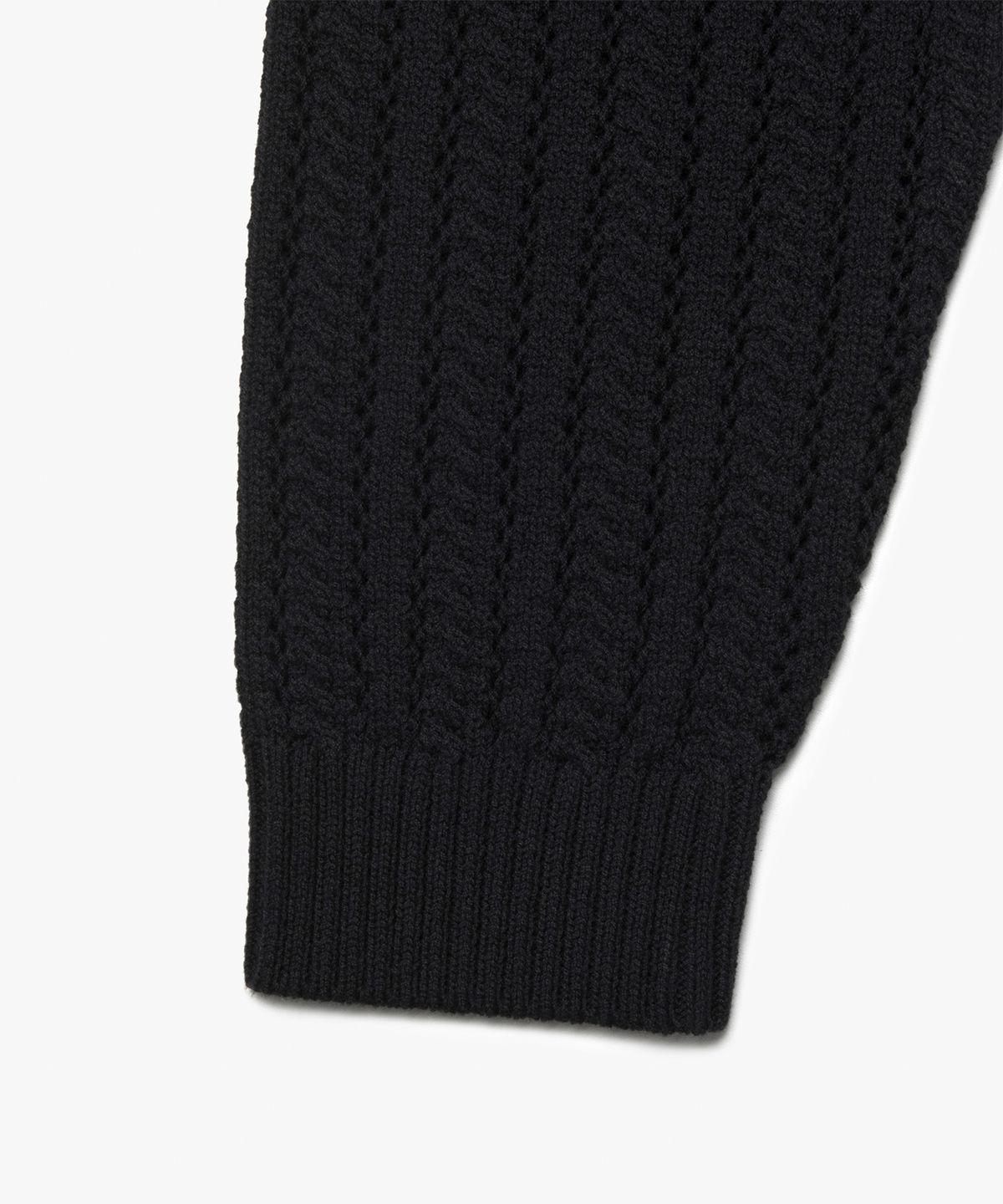 엘엠씨(LMC) OVAL MESH KNIT CARDIGAN black
