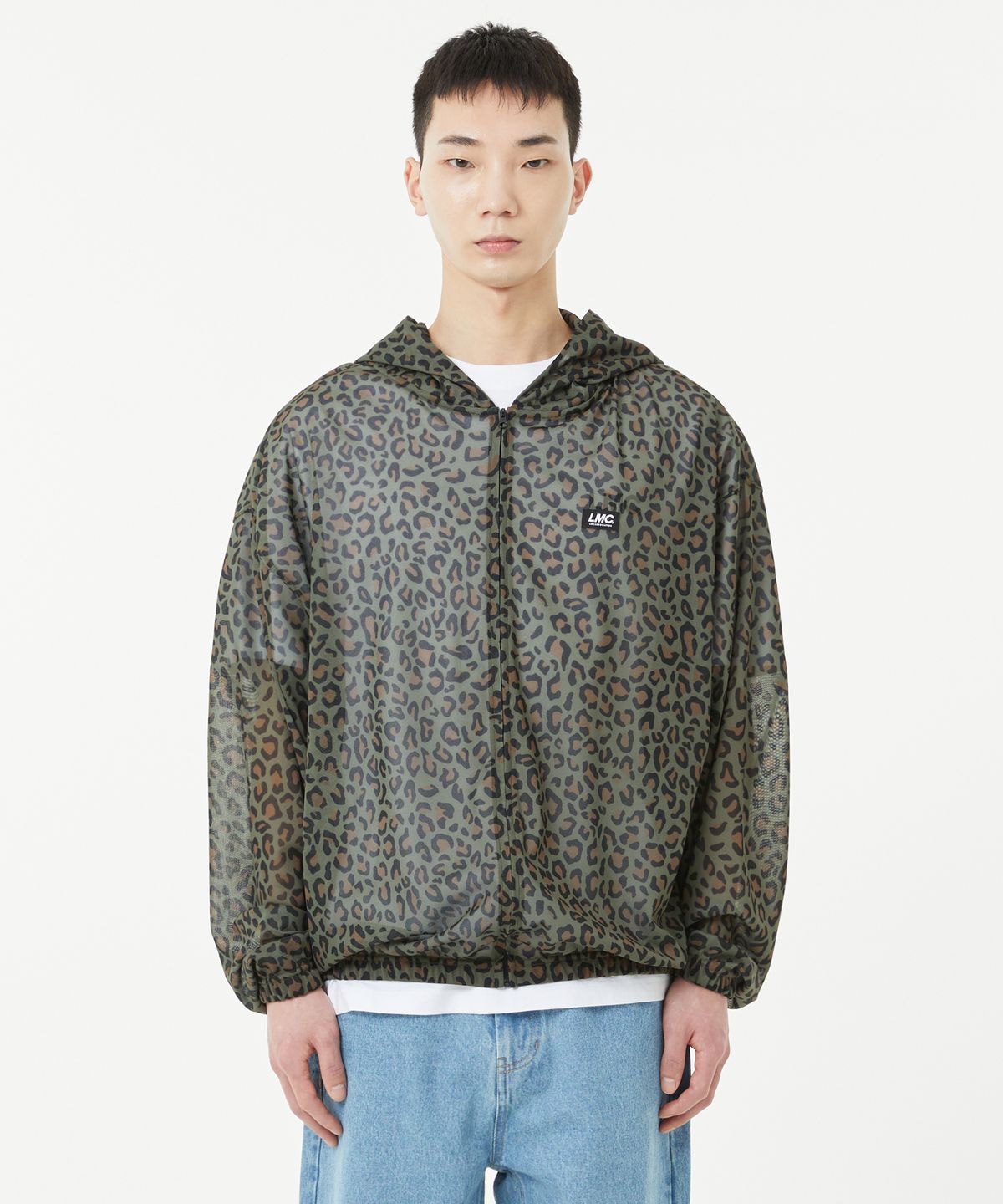 엘엠씨(LMC) ITALIC MESH ZIP-UP HOODIE multi