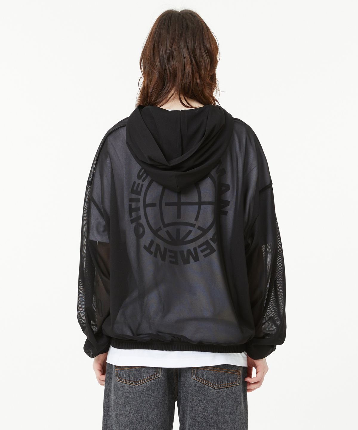 엘엠씨(LMC) ITALIC MESH ZIP-UP HOODIE multi