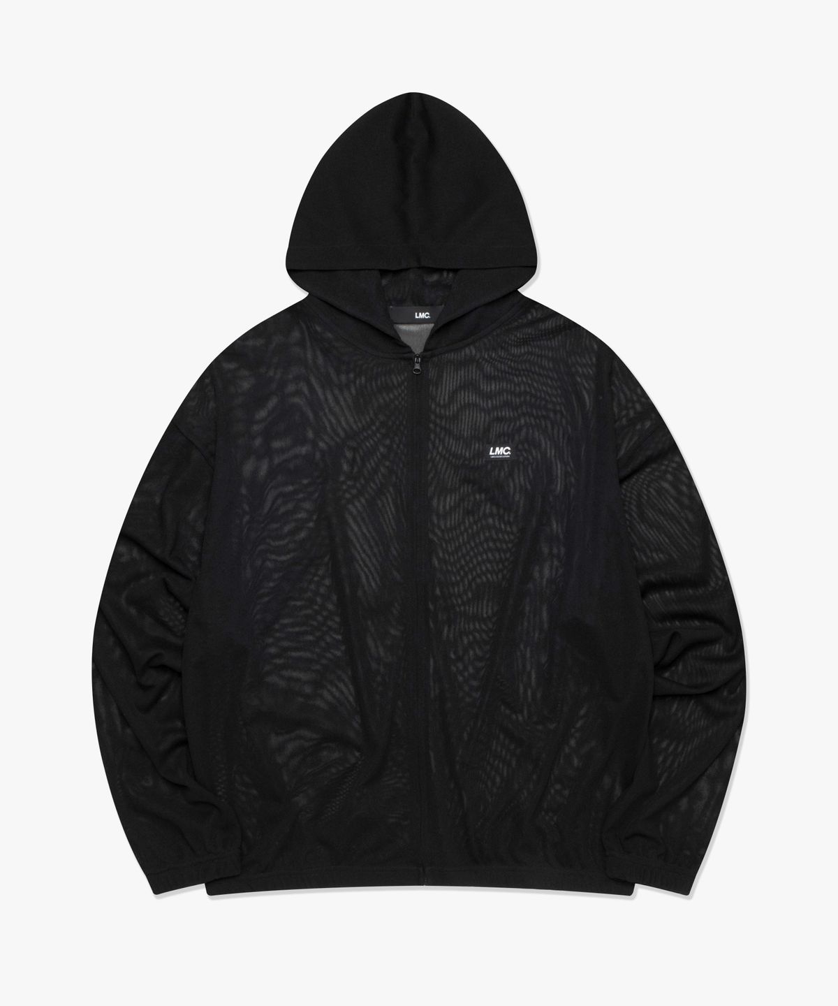 엘엠씨(LMC) ITALIC MESH ZIP-UP HOODIE black