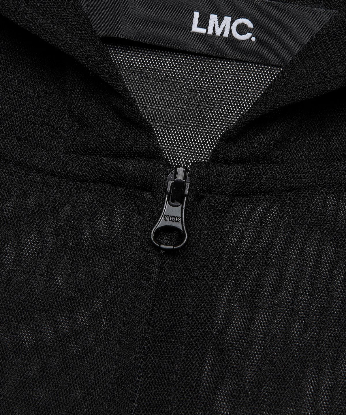 엘엠씨(LMC) ITALIC MESH ZIP-UP HOODIE black