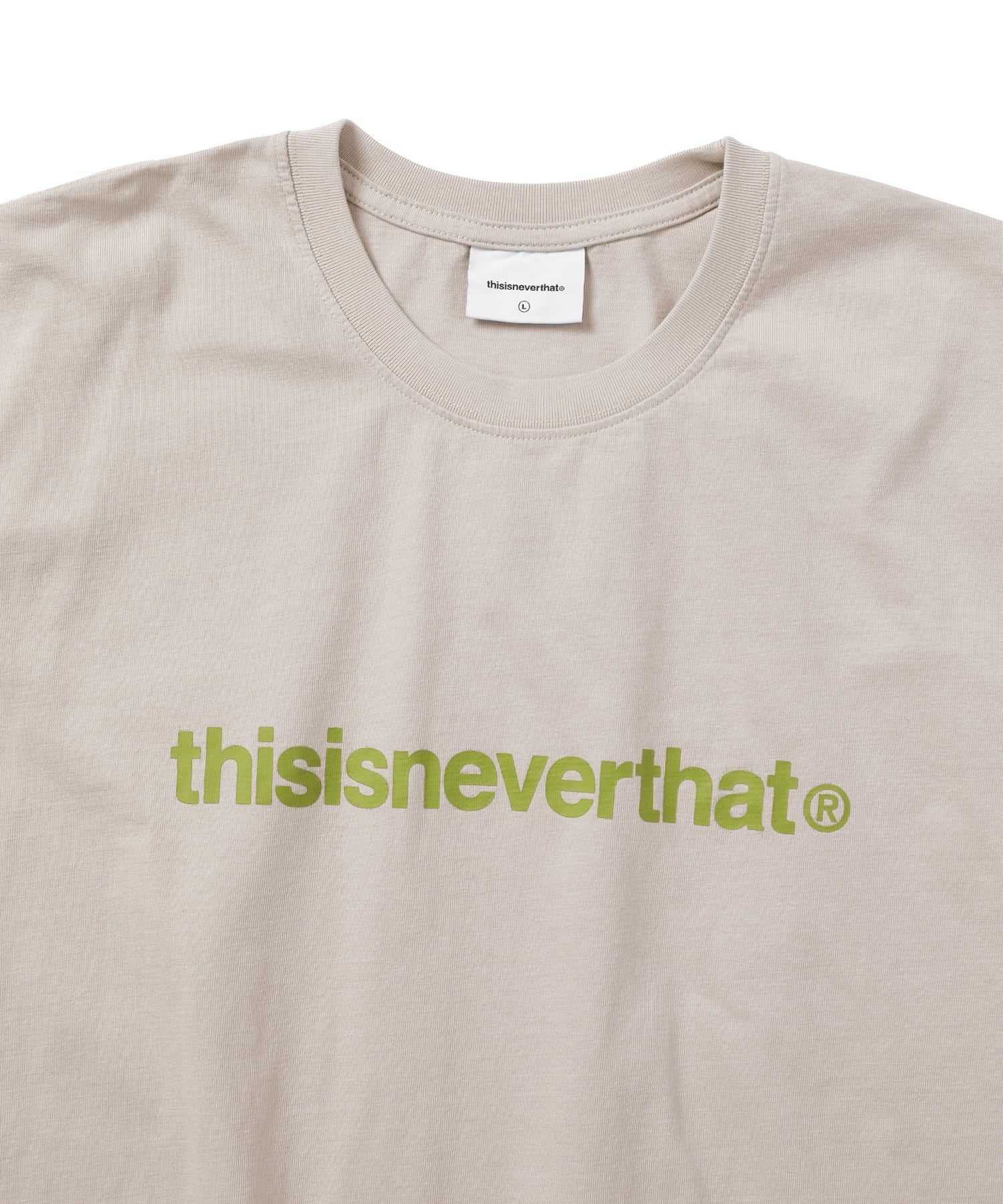 MUSINSA公式 | thisisneverthat T-Logo L/S Tee Beige