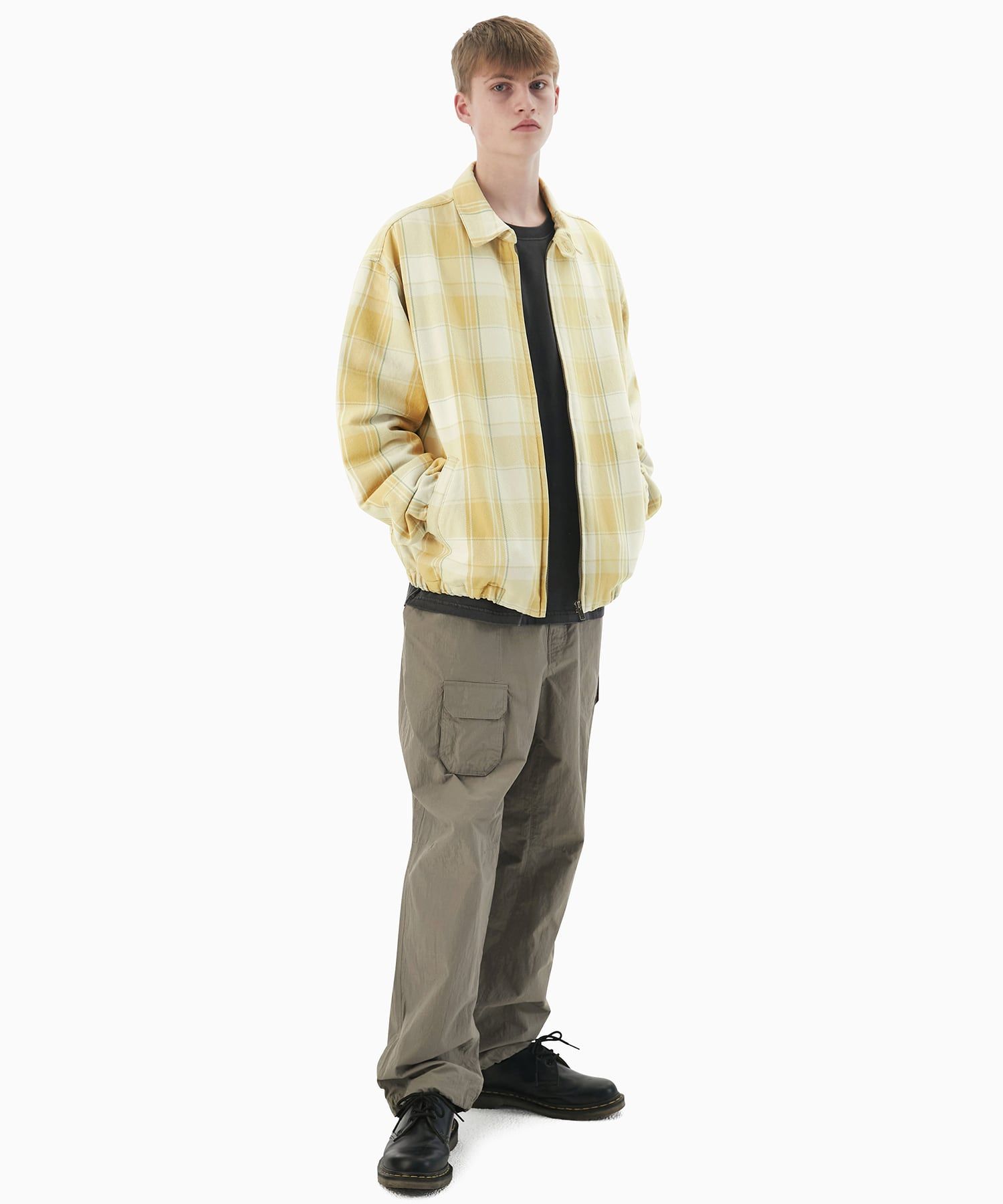 MUSINSA公式 | thisisneverthat® Big Plaid Flannel Jacket Yellow