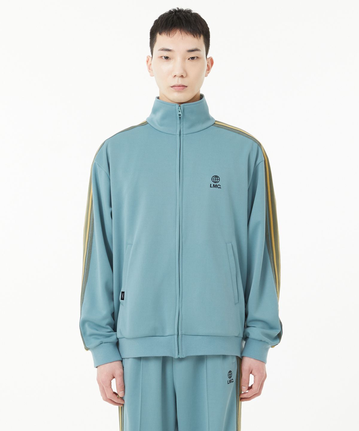 엘엠씨(LMC) SIDE STRIPED JERSEY TRACK TOP gray mint