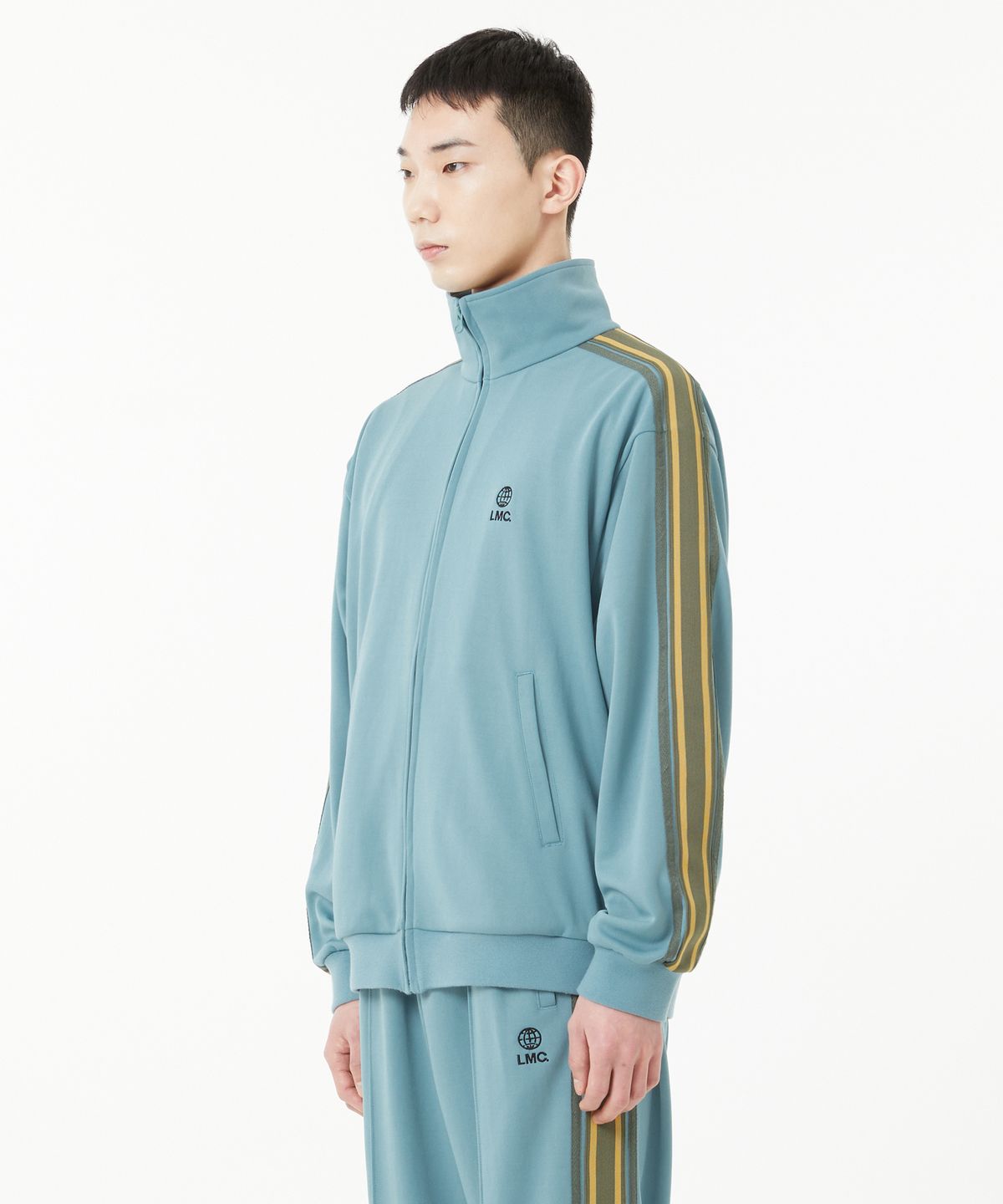 엘엠씨(LMC) SIDE STRIPED JERSEY TRACK TOP gray mint