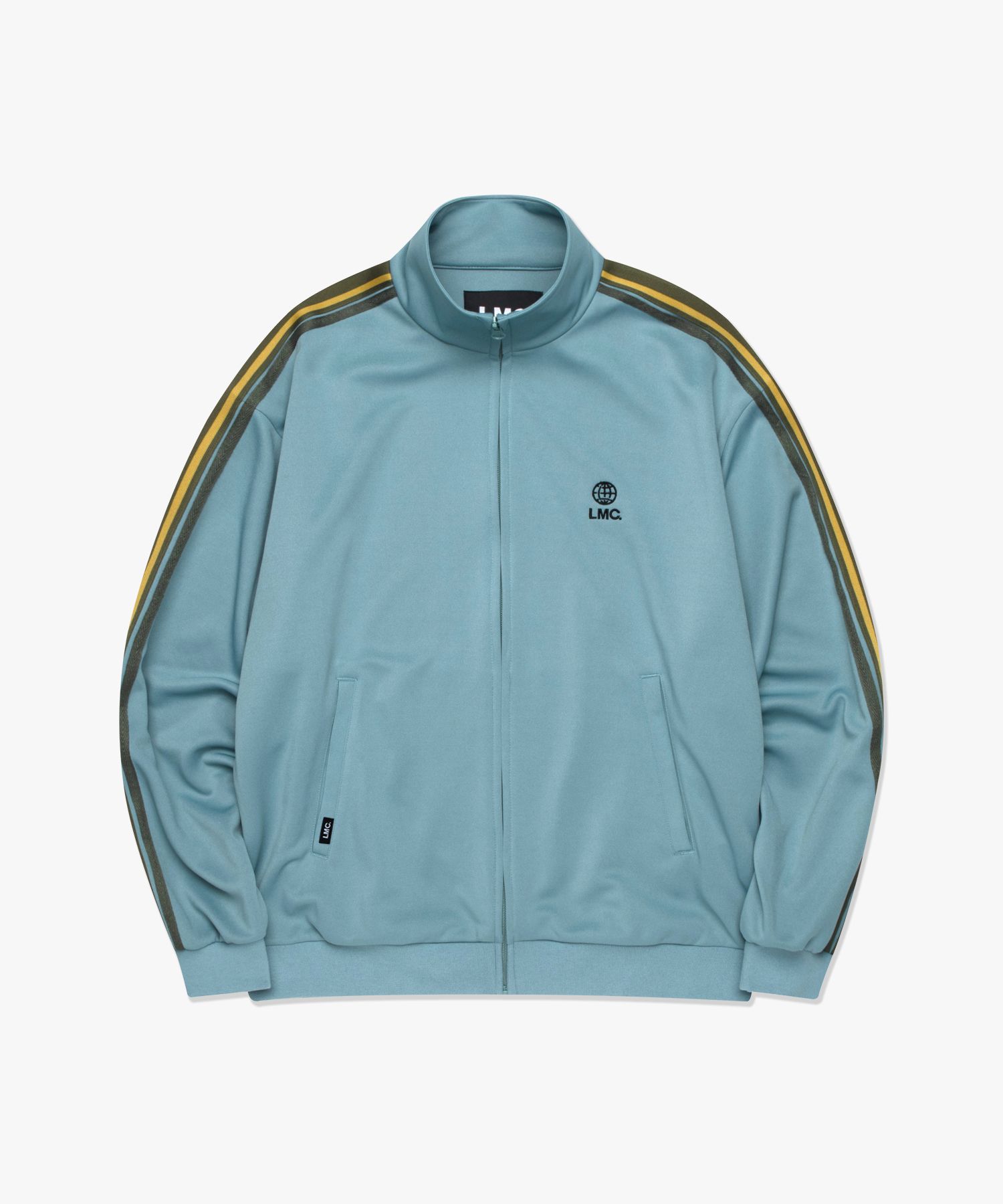 MUSINSA | LMC SIDE STRIPED JERSEY TRACK TOP gray mint