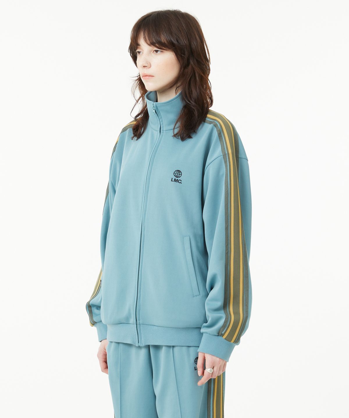 엘엠씨(LMC) SIDE STRIPED JERSEY TRACK TOP navy