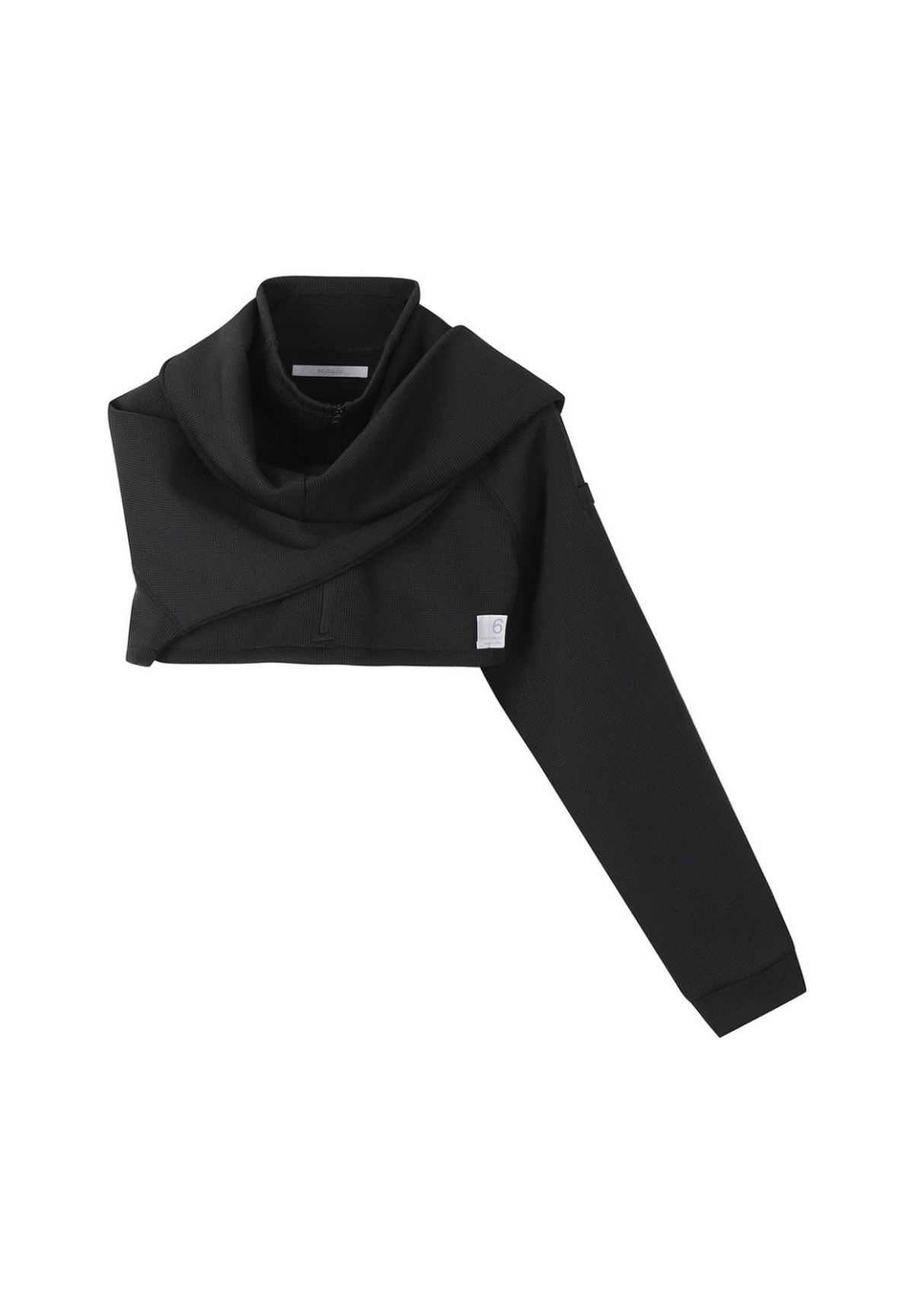 래코드(RECODE) Asymmetry Sleeve Muffler (Over Fit)_RYAAA22801BKX