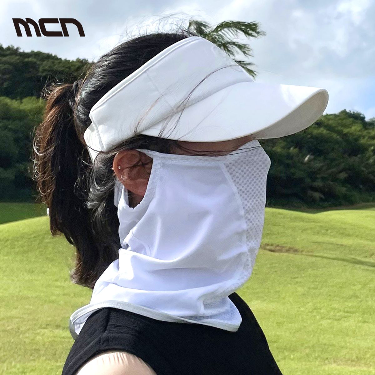 엠씨엔스포츠(MCNSPORTS) SR1 화이트 쿨 메쉬 스포츠 마스크