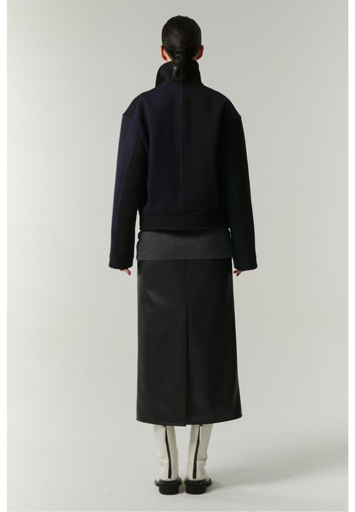 래코드(RECODE) [여성] Wool 100% Boucle Jacket (Standard Fit)_RQJAW22520BKX
