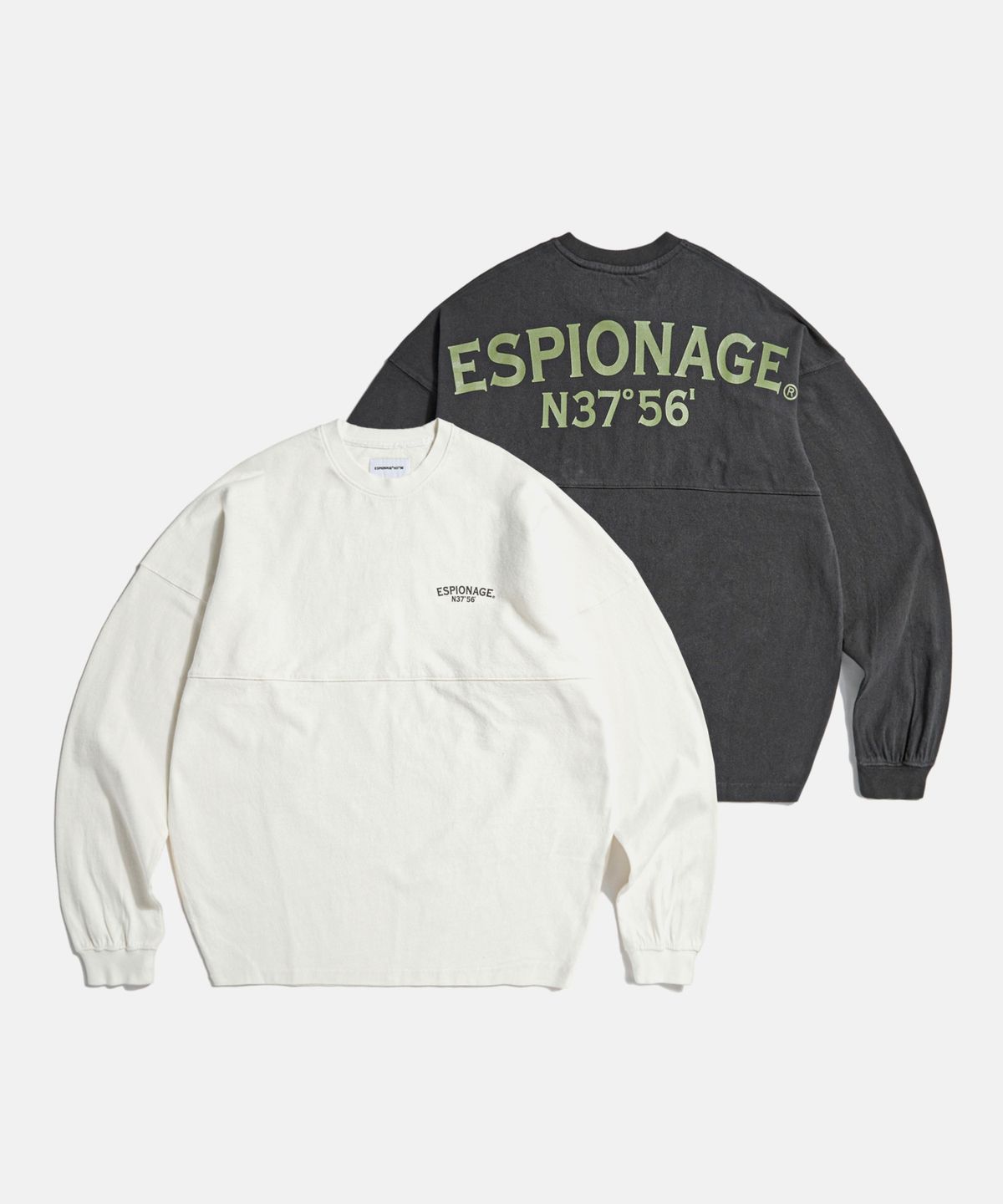 에스피오나지(ESPIONAGE) ESP Logo LS Jersey Vintage Black