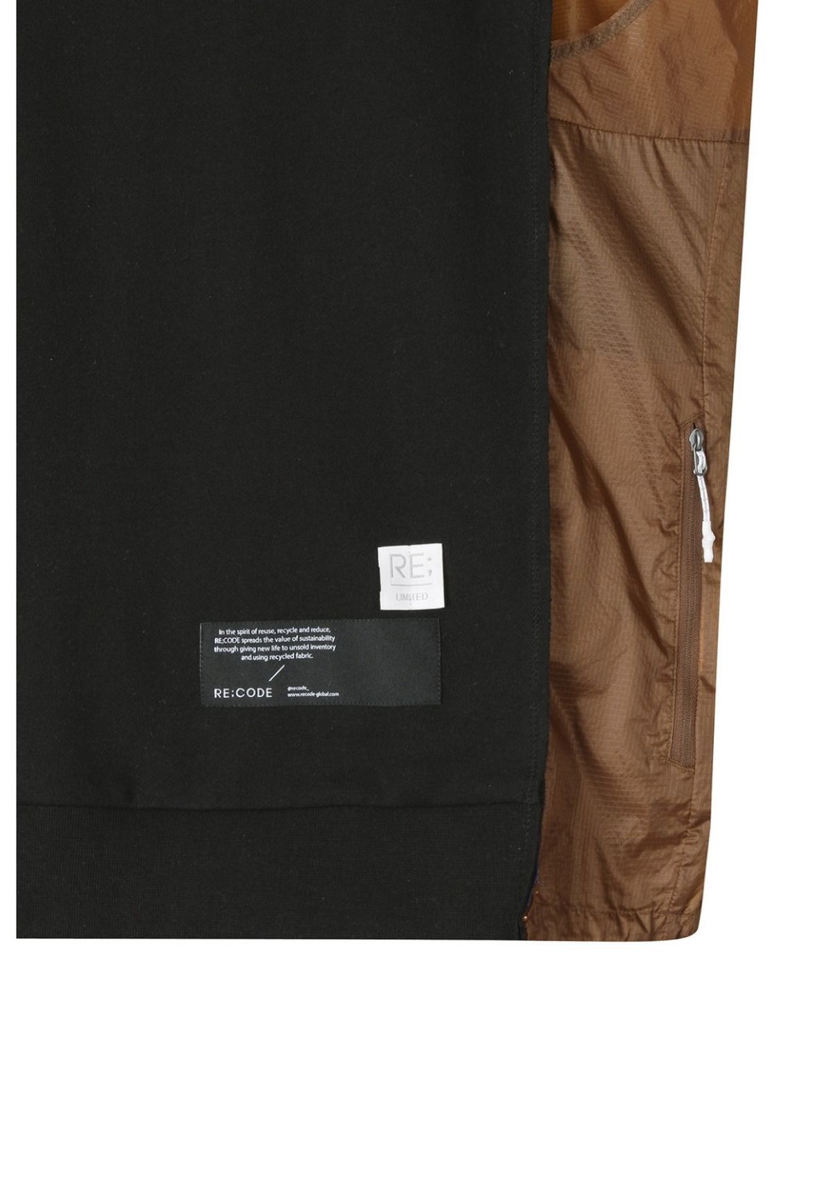 래코드(RECODE) [여성] Sheer anorak patched vest _RQVAS22531BKX