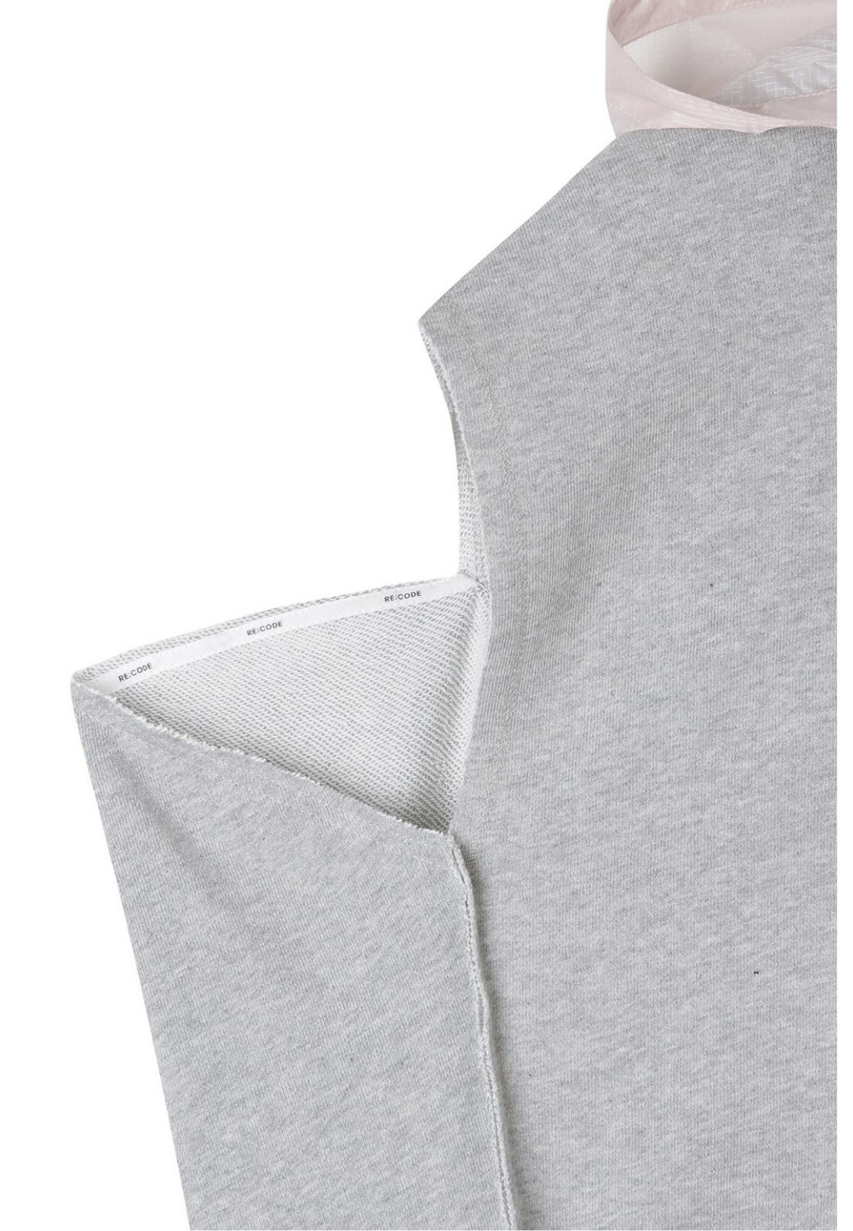 래코드(RECODE) [여성] Detachable hood crop vest _RQVAS22532GYX