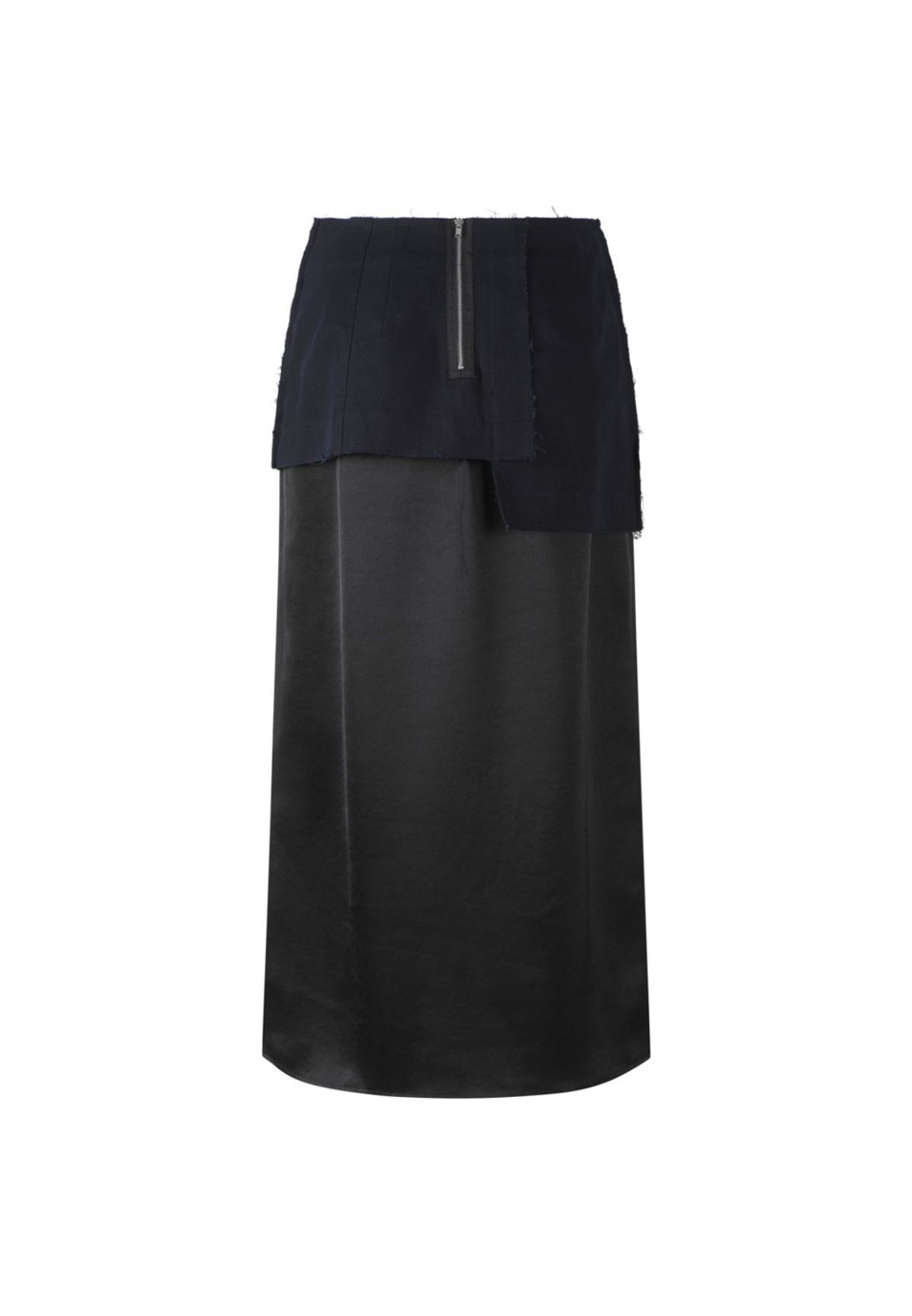 래코드(RECODE) [여성] Lining Patched Long Skirt_RQKAS23572NYX