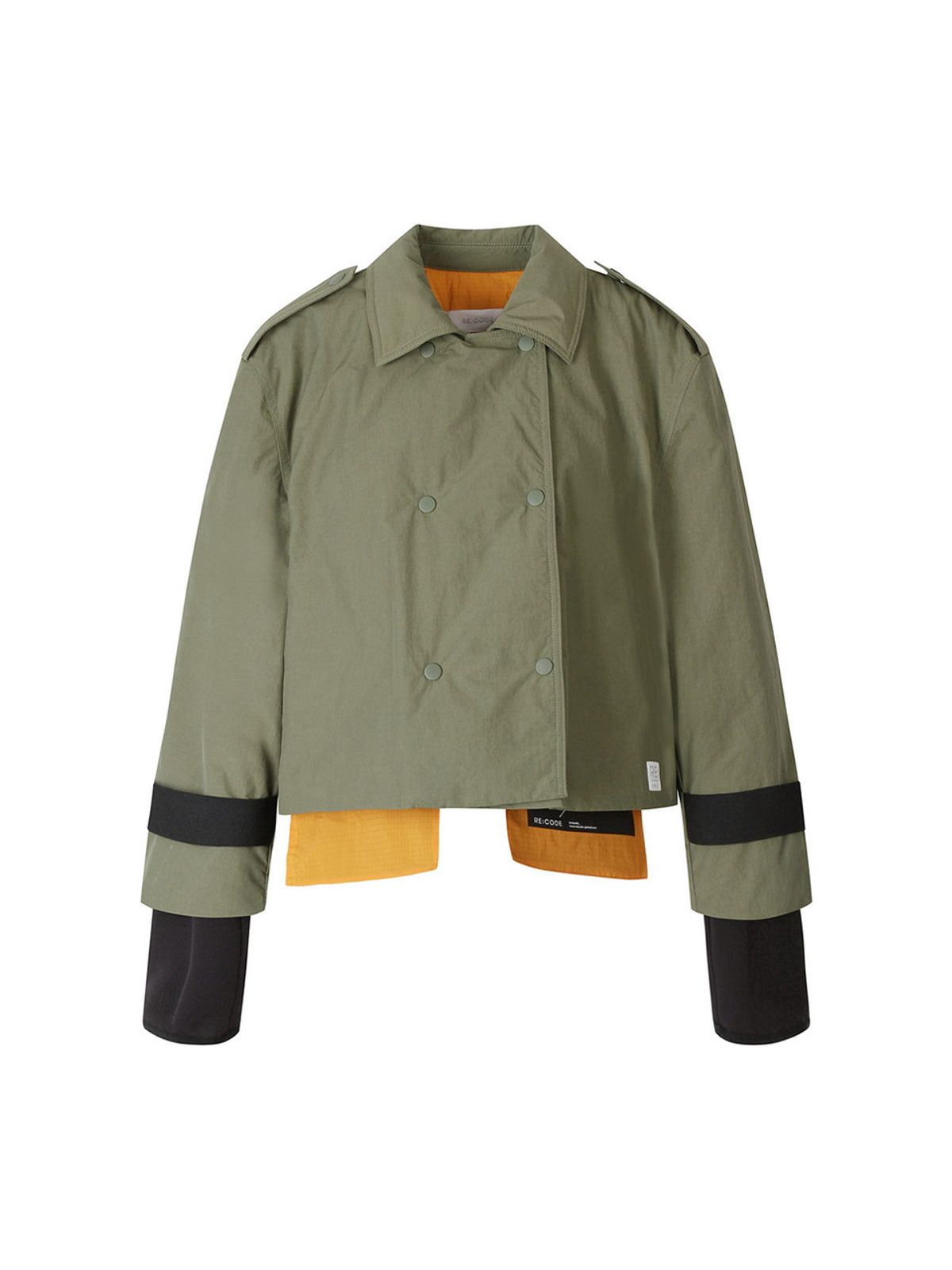 래코드(RECODE) [여성] Padded crop trench coat_RQCAS22552KHX