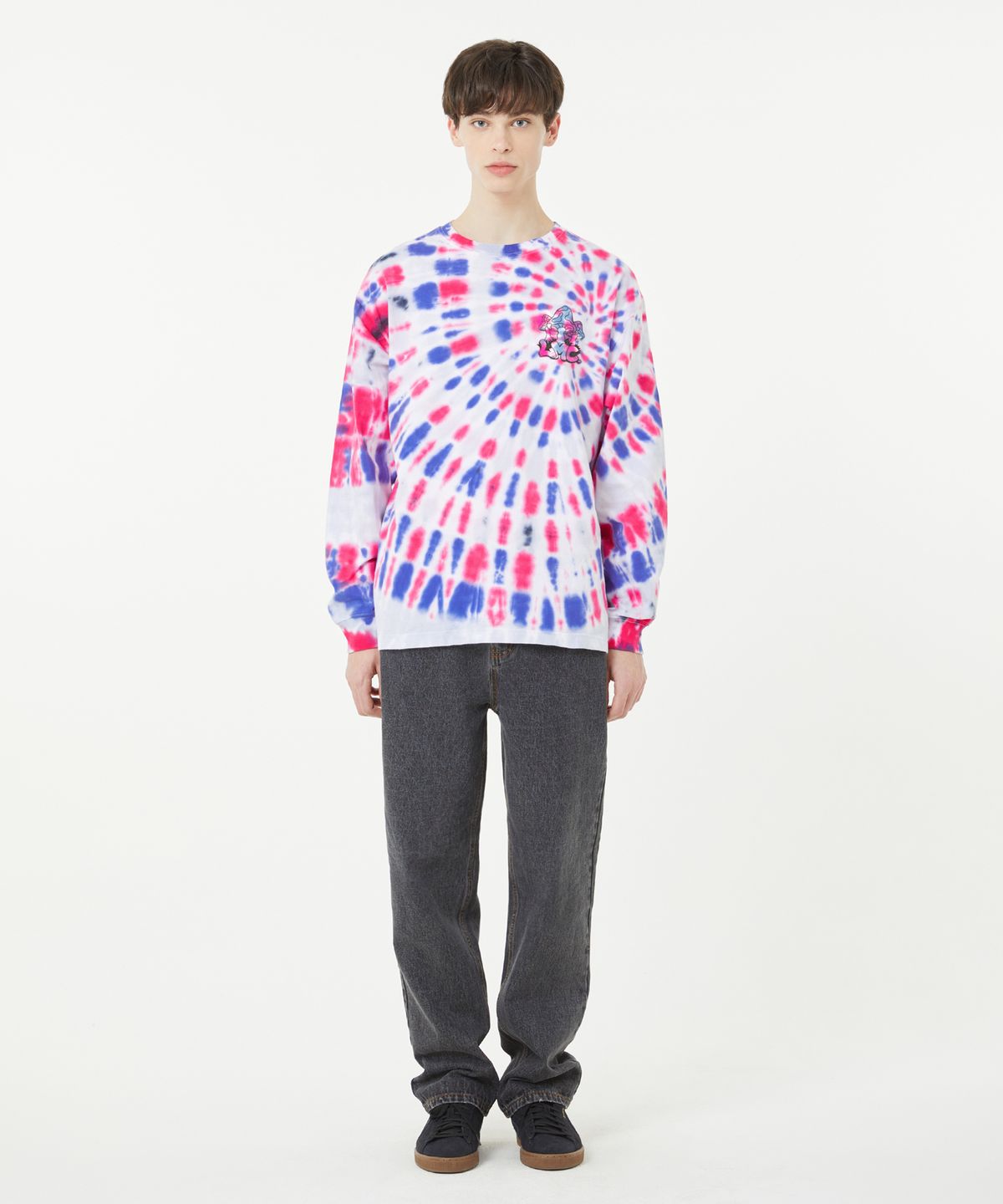 엘엠씨(LMC) TIE DYE MUSHROOM LONG SLV TEE purple