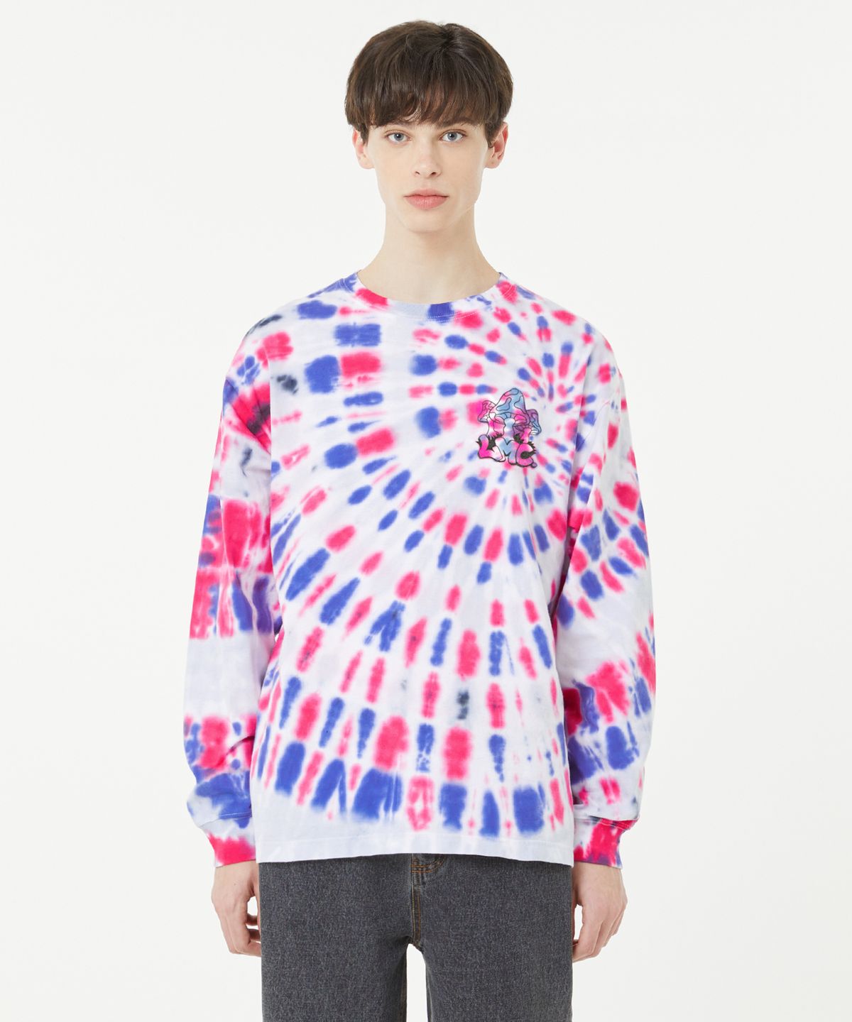 엘엠씨(LMC) TIE DYE MUSHROOM LONG SLV TEE purple