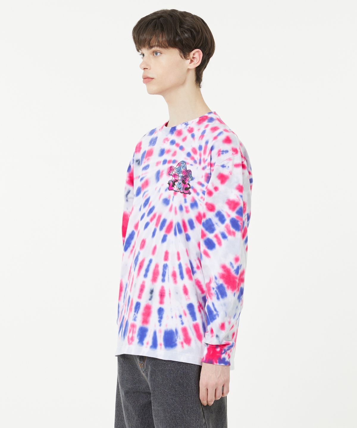 엘엠씨(LMC) TIE DYE MUSHROOM LONG SLV TEE purple