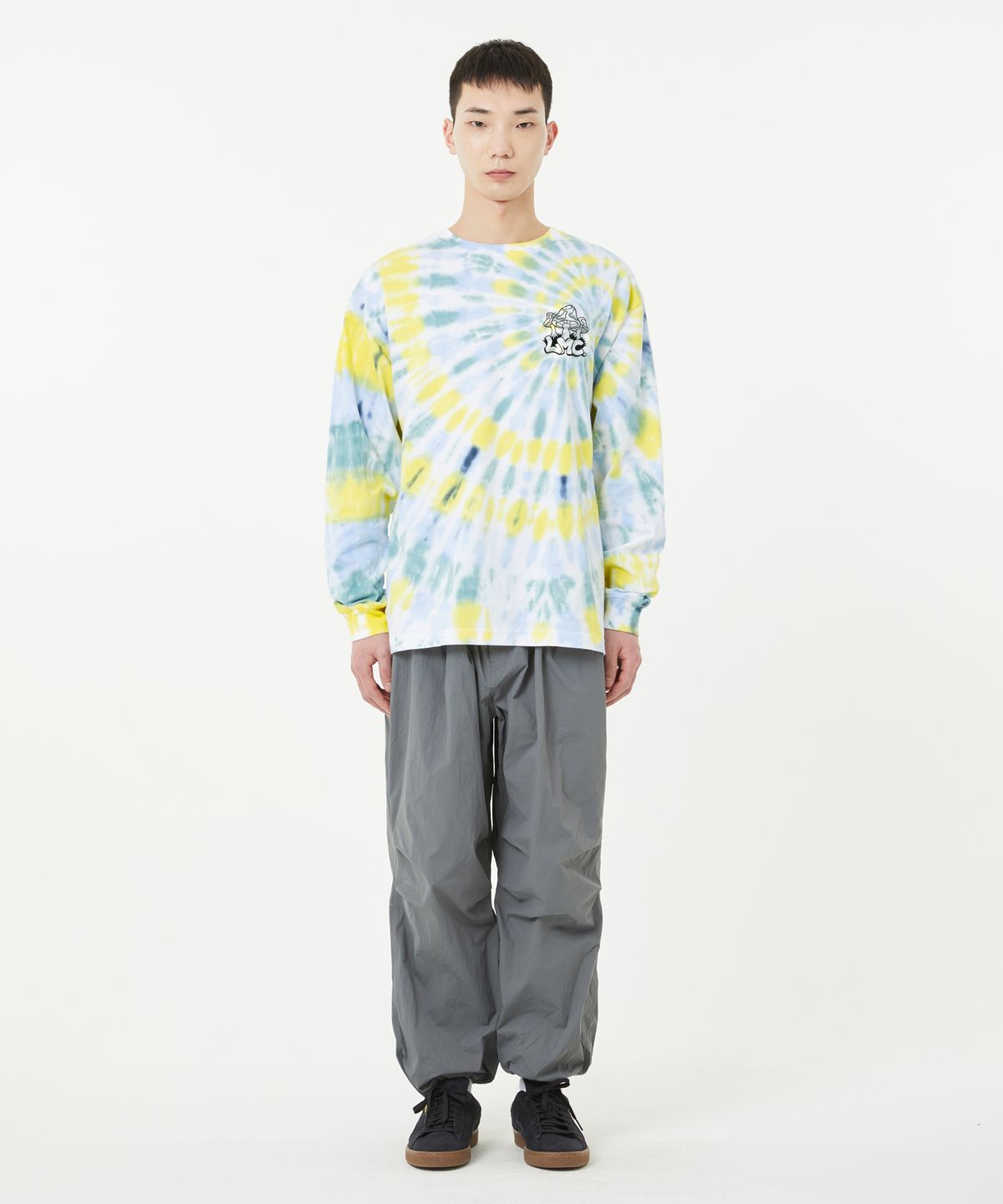 엘엠씨(LMC) TIE DYE MUSHROOM LONG SLV TEE yellow