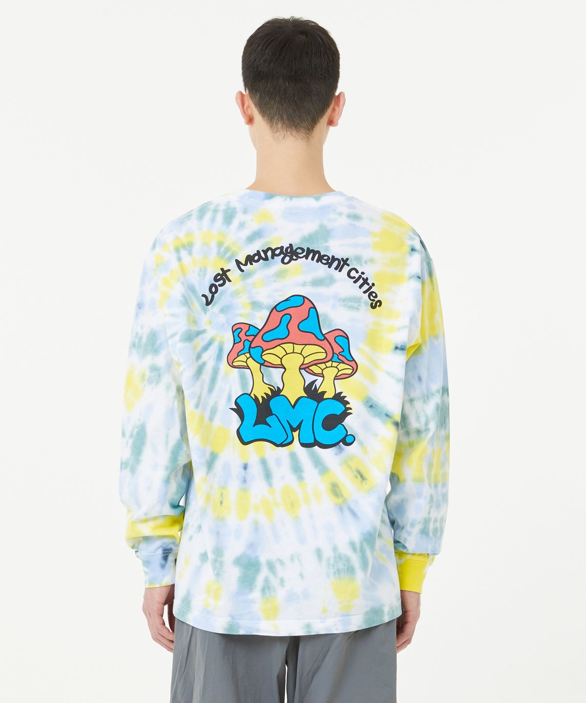 엘엠씨(LMC) TIE DYE MUSHROOM LONG SLV TEE yellow