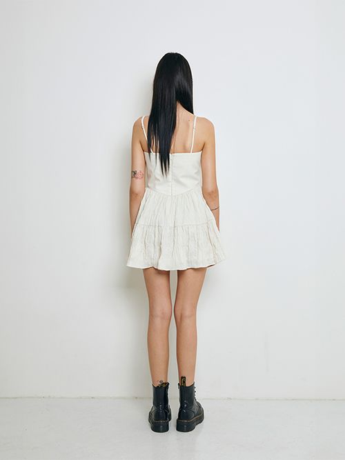 ◇Not your rose◇ Ruby dress (Beige) MUSINSA | NOT YOUR ROSE Ruby Dress (Beige)