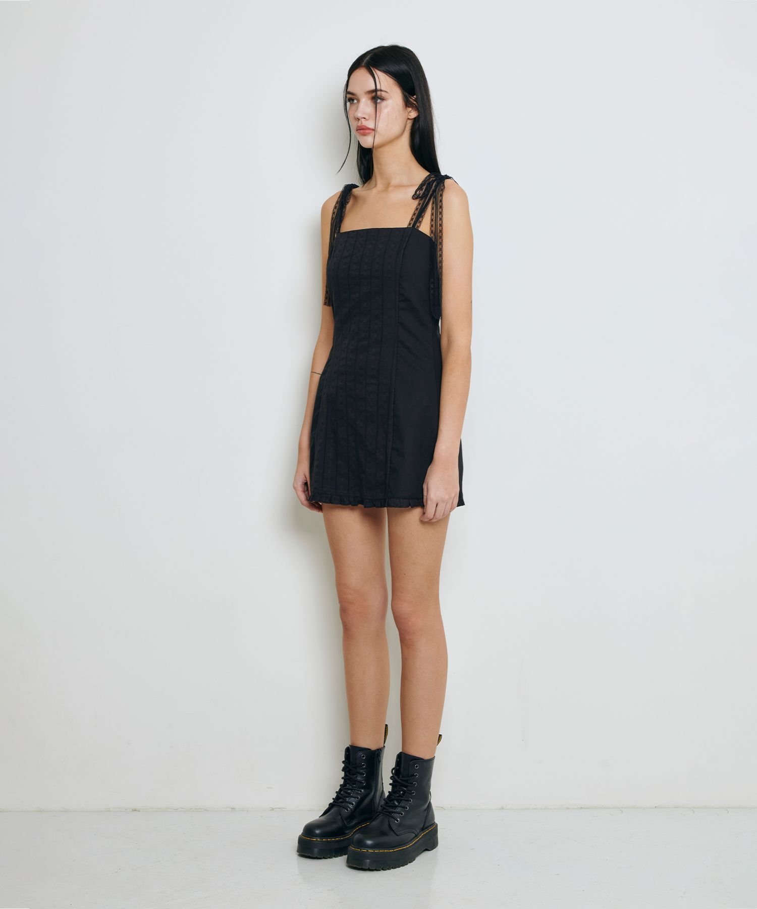 ●Not your rose● Tia dress (Black) MUSINSA | NOT YOUR ROSE Tia Dress (Black)
