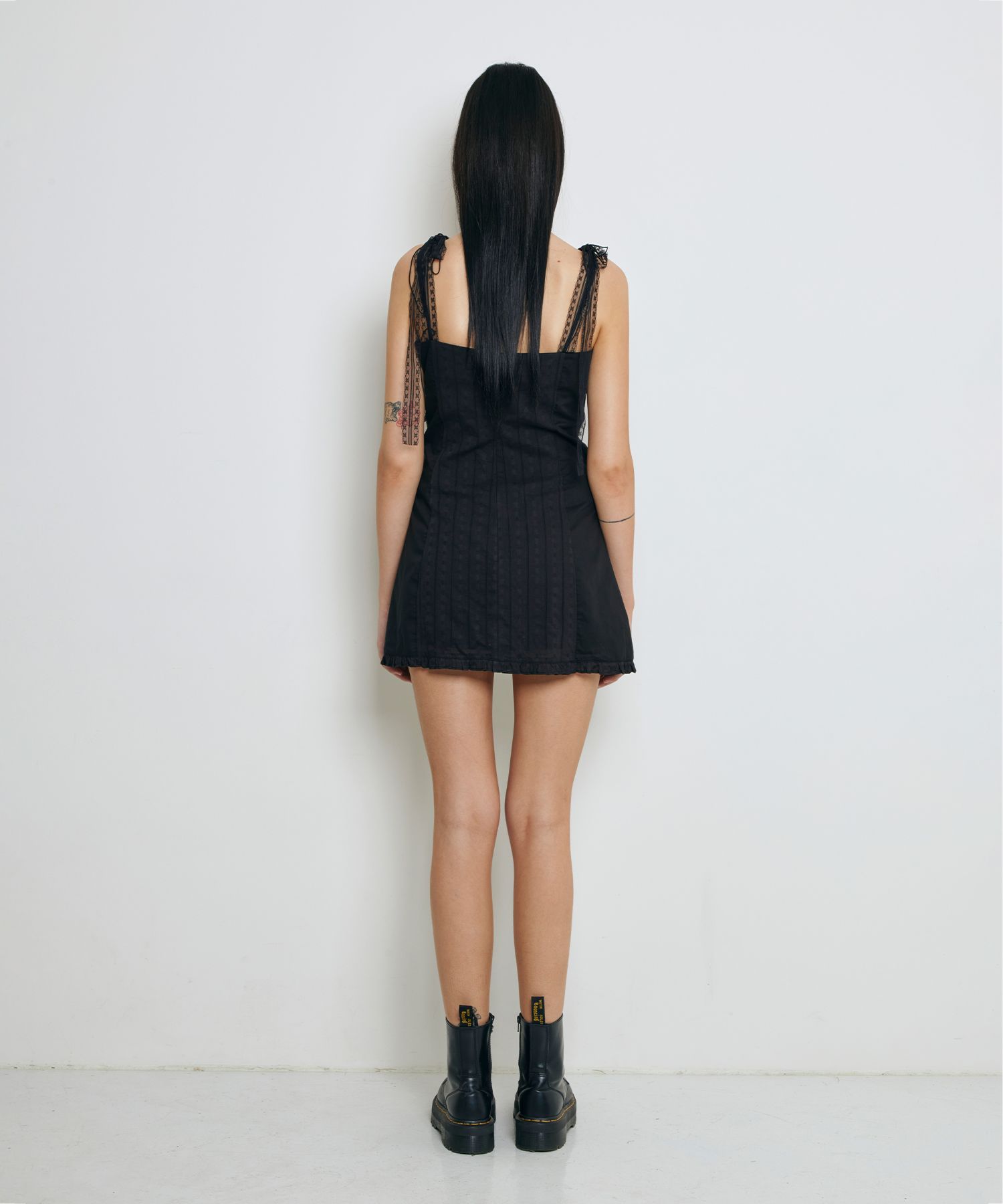●Not your rose● Tia dress (Black) MUSINSA | NOT YOUR ROSE Tia Dress (Black)