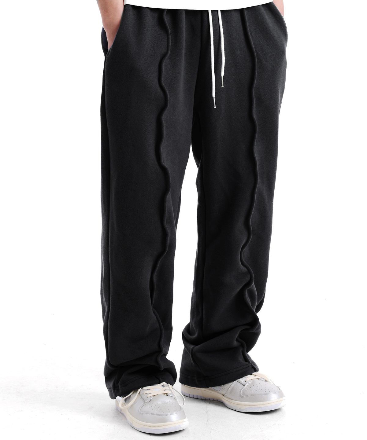 피스메이커(PIECE MAKER) WIRE SWEAT PANTS (BLACK)