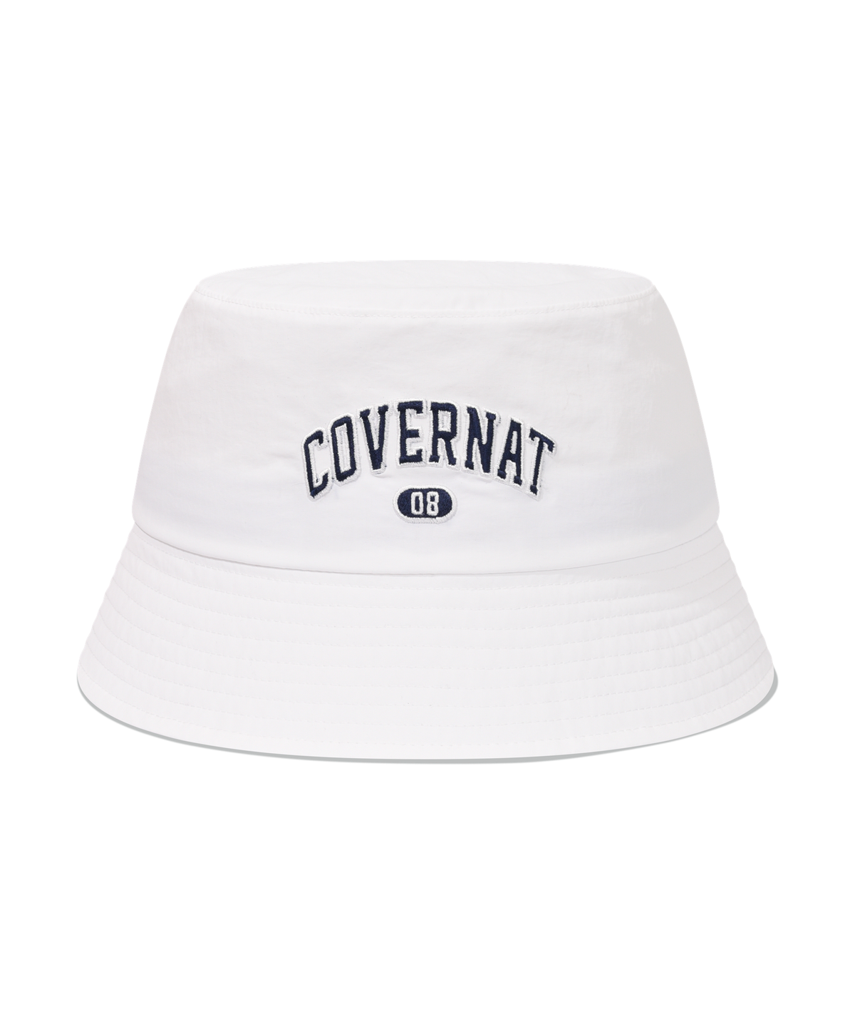 커버낫(COVERNAT) 아치 로고 버킷 햇 화이트