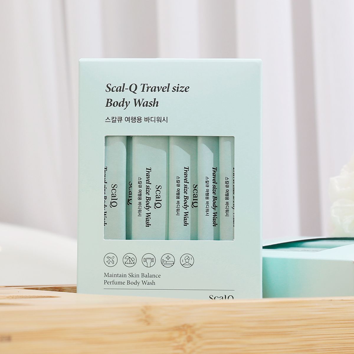 스칼큐(SCALQ) 여행용 약산성 바디워시 10ml 20개입