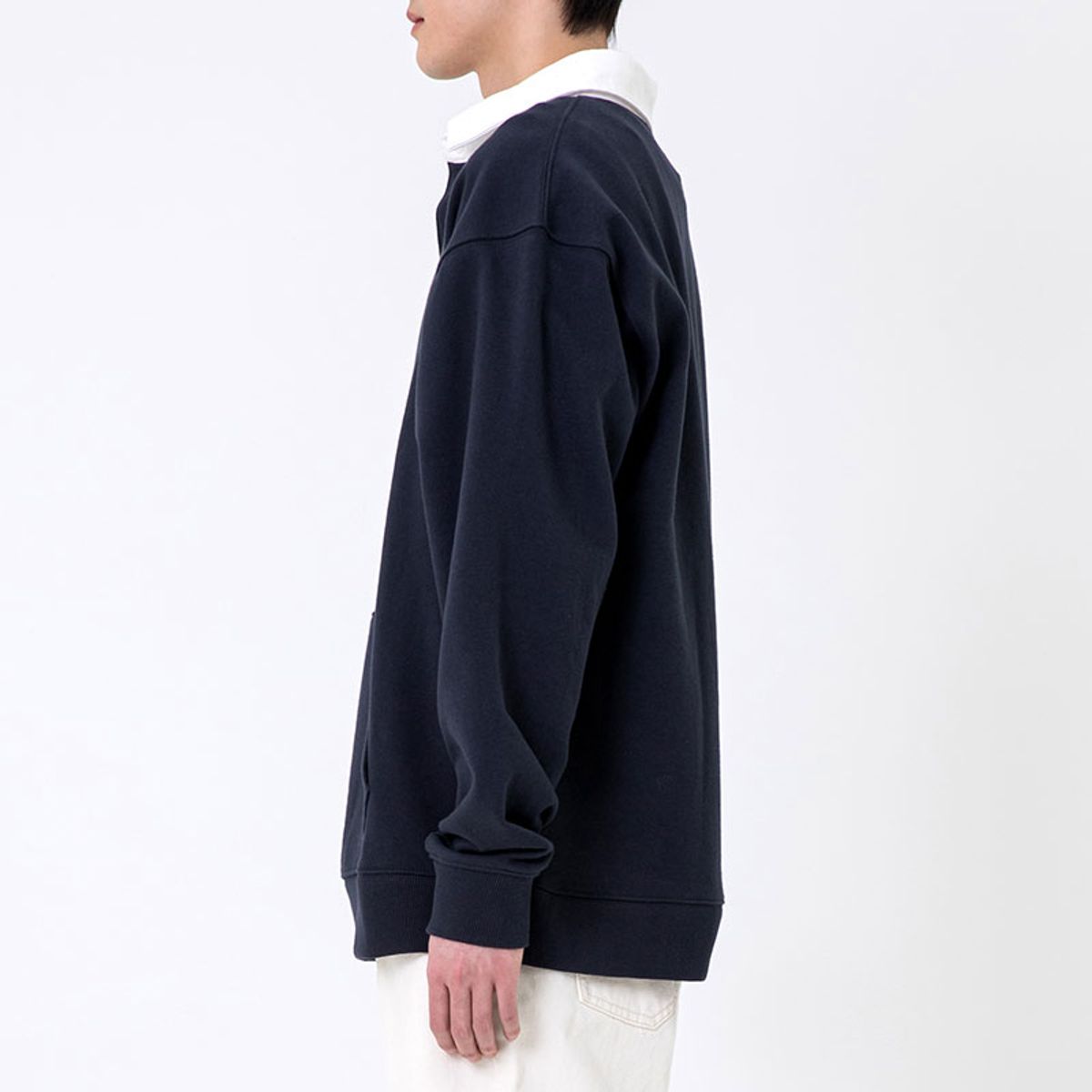 쿨트(KULTE) SCRIPT RUGBY CREWNECK 다크네이비