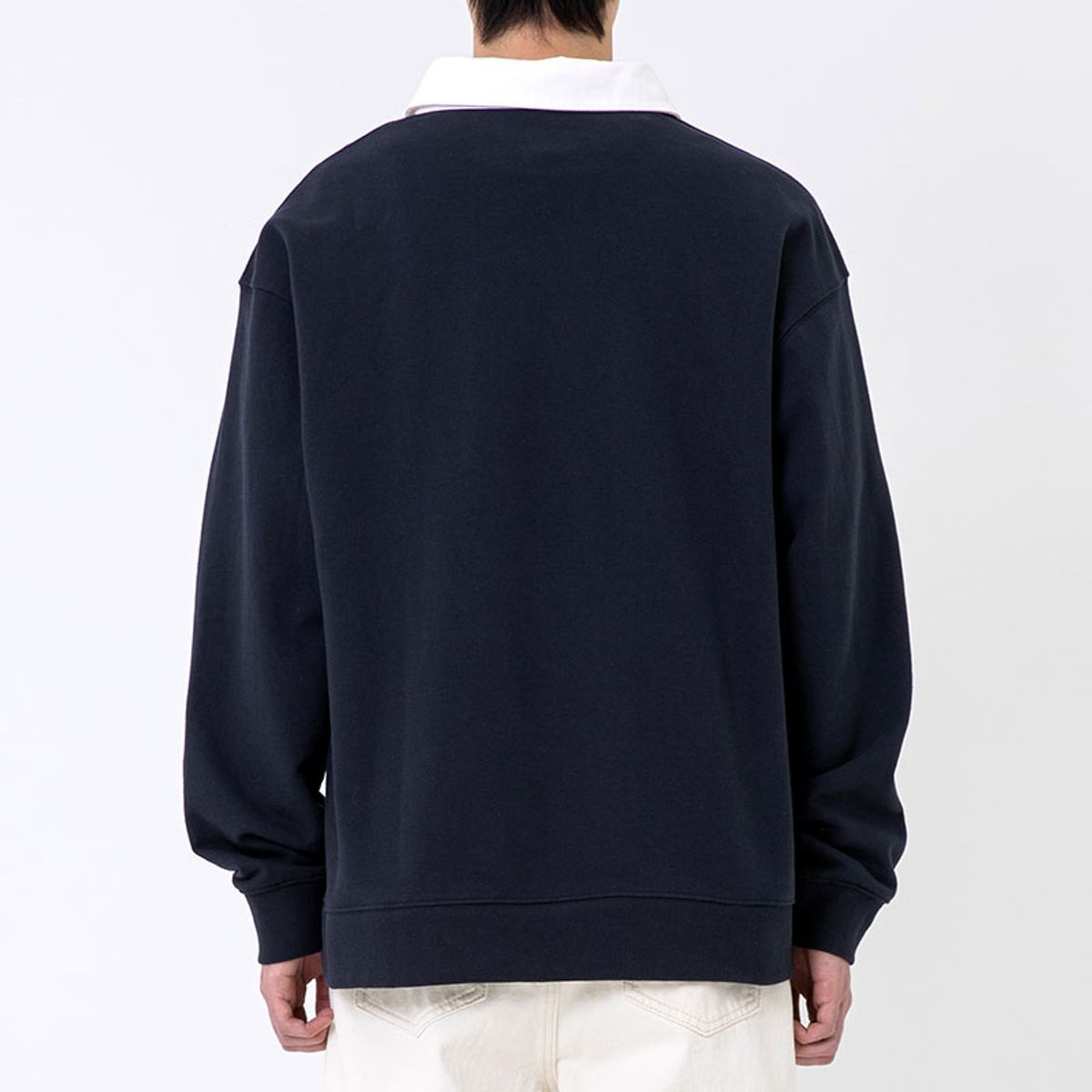 쿨트(KULTE) SCRIPT RUGBY CREWNECK 다크네이비
