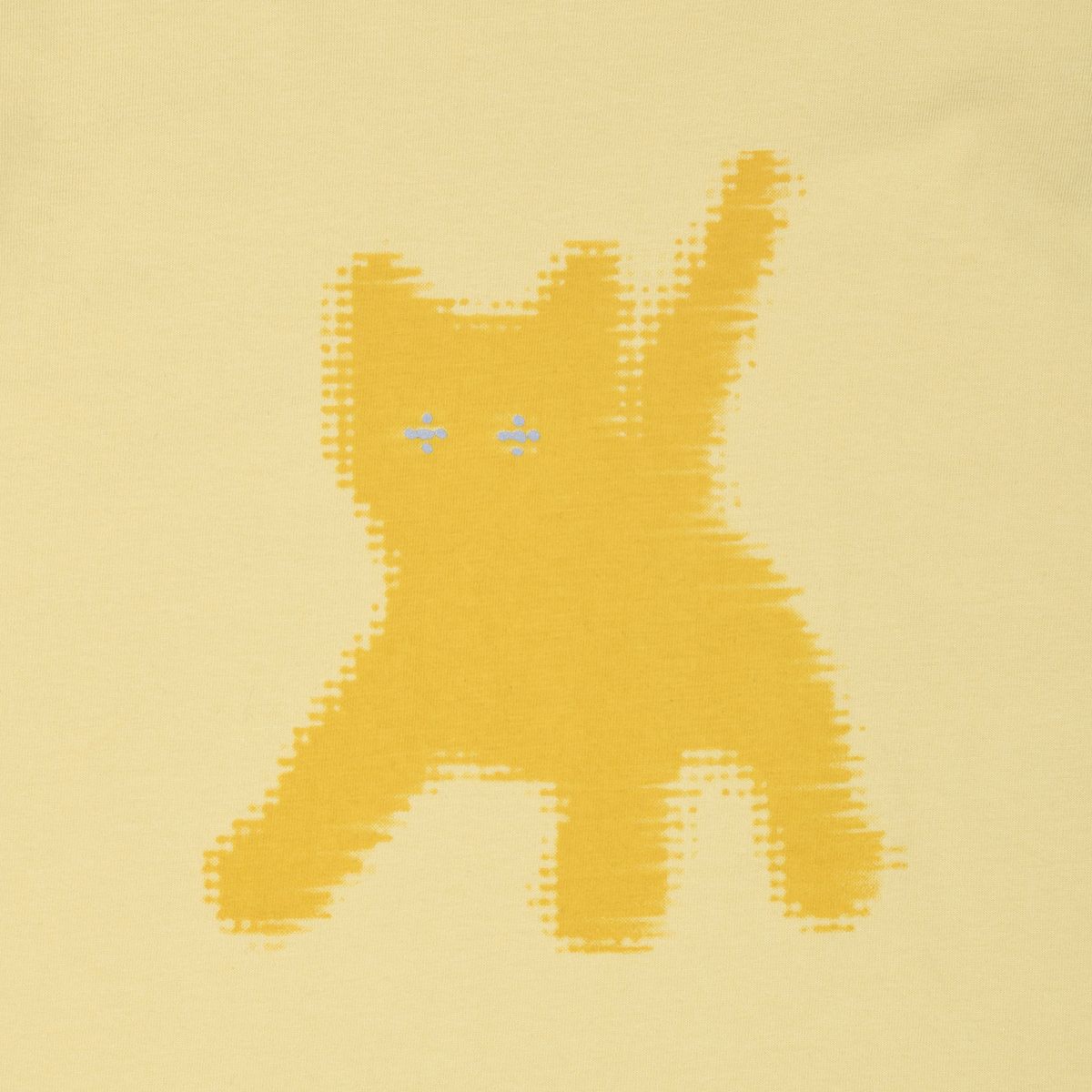 에이이에이이(AEAE) FLASHED CATS EYE CROP T-SHIRTS [Yellow]