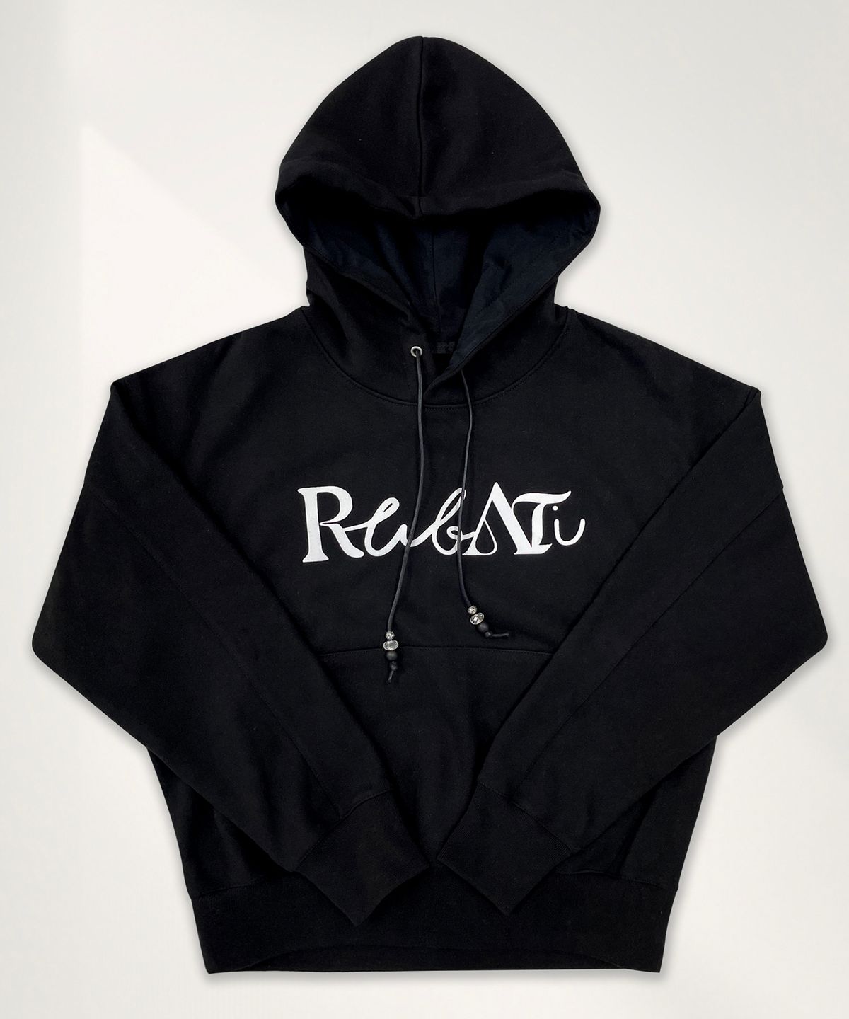 루바티(RUBATI) Lettering Logo HOOD (BLACK)