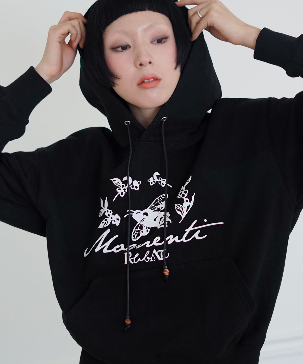 루바티(RUBATI) Honeybee HOOD (BLACK)