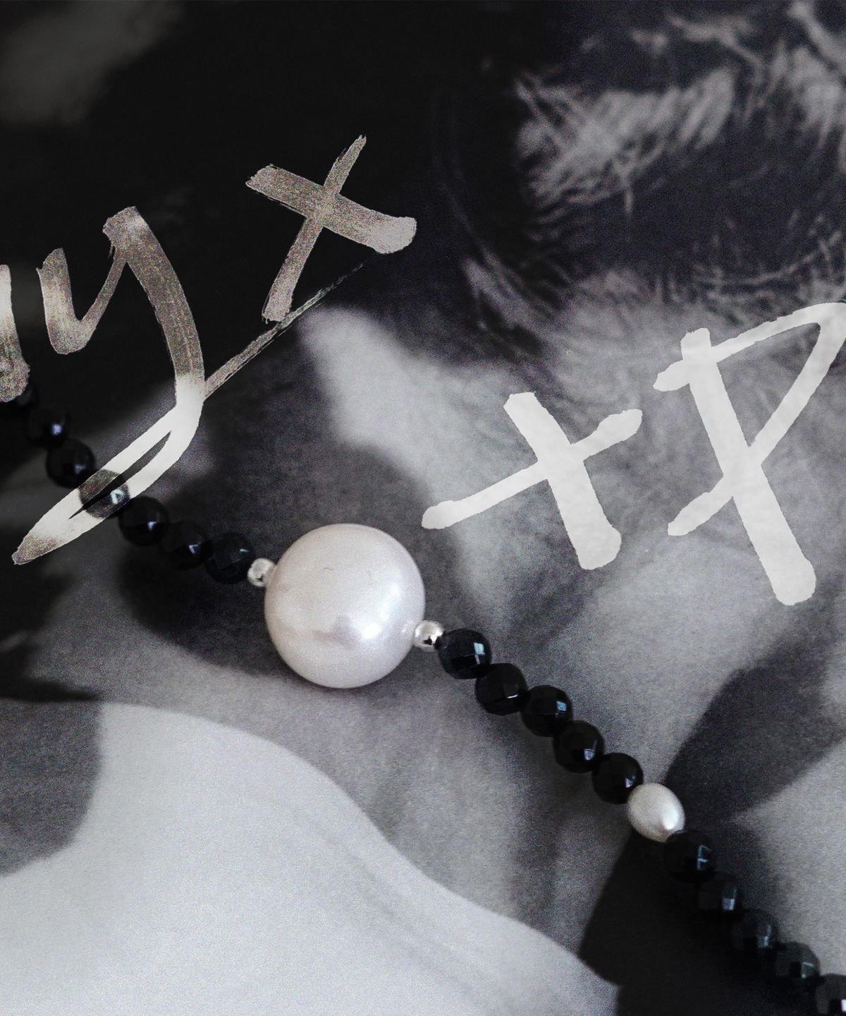루바티(RUBATI) Onyx+Pearl NECKLACE