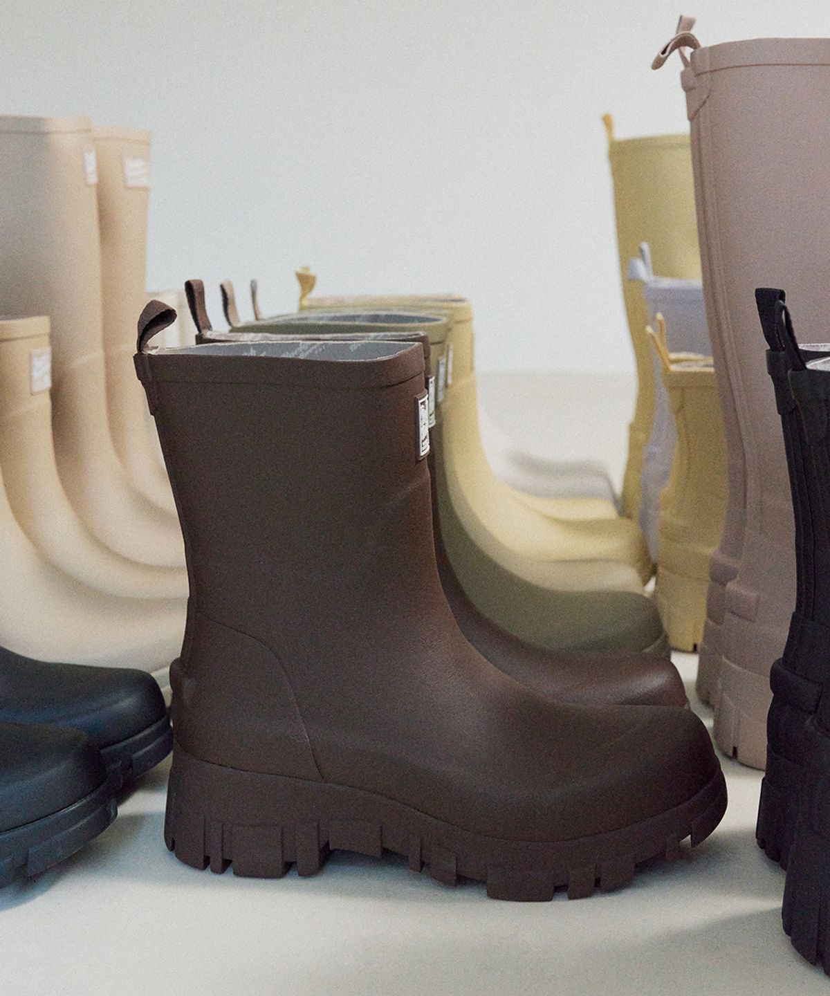 락피쉬웨더웨어(ROCKFISH WEATHERWEAR) PLATFORM RAIN BOOTS MIDDLE - 4 colors