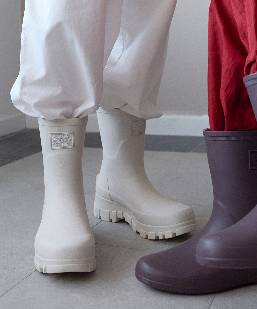MUSINSA | ROCKFISH WEATHERWEAR FLATFORM RAIN BOOTS MIDDLE