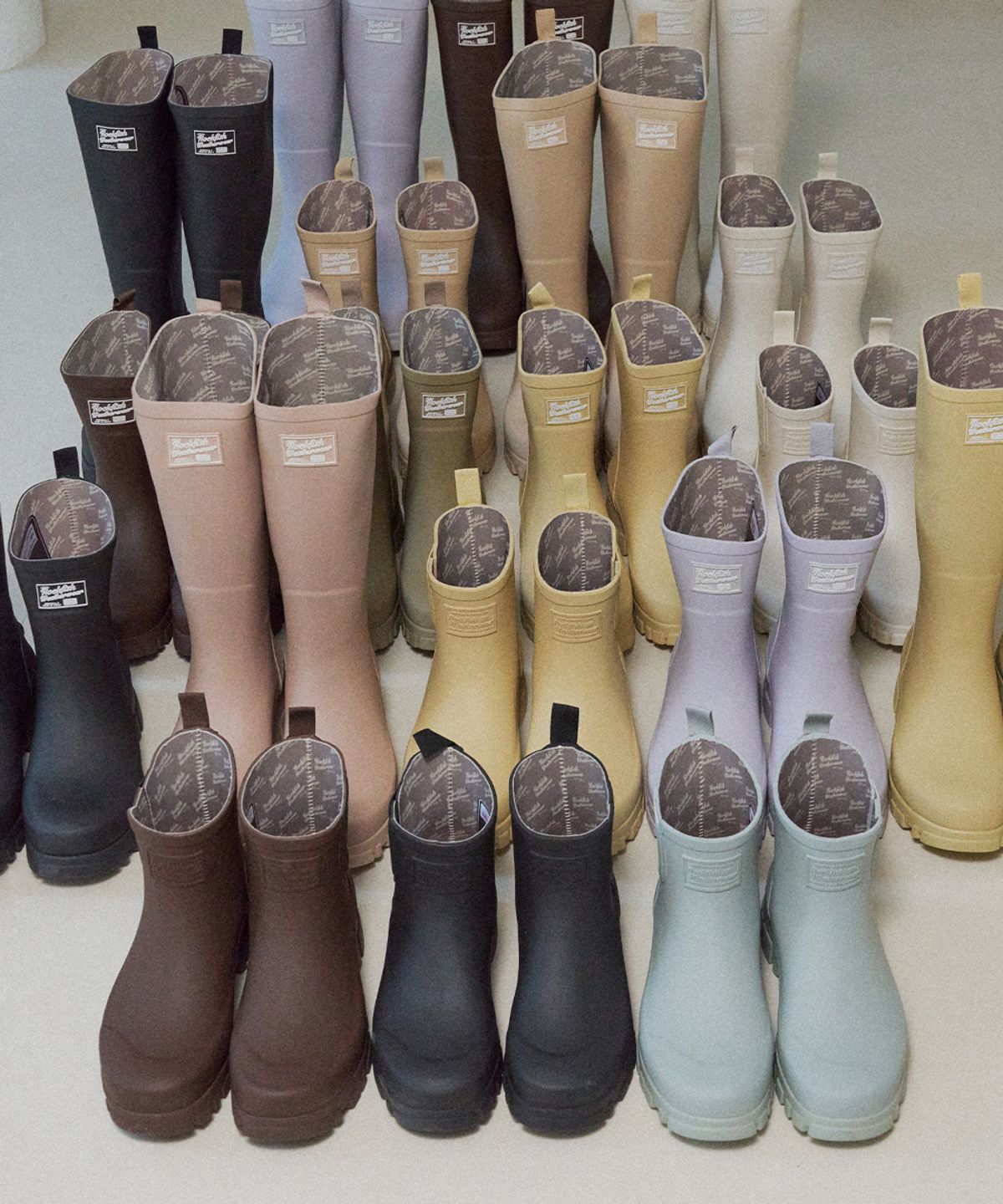 락피쉬웨더웨어(ROCKFISH WEATHERWEAR) PLATFORM RAIN BOOTS MIDDLE - 4 colors