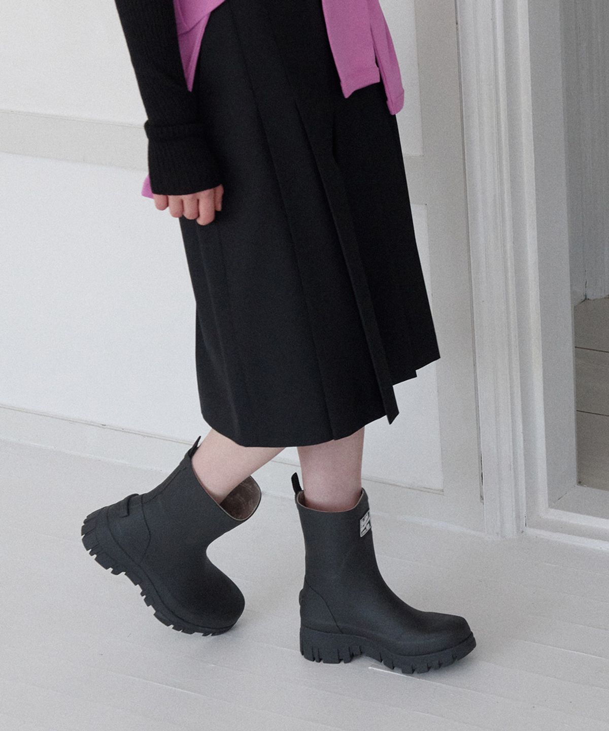 락피쉬웨더웨어(ROCKFISH WEATHERWEAR) PLATFORM RAIN BOOTS MIDDLE - 4 colors