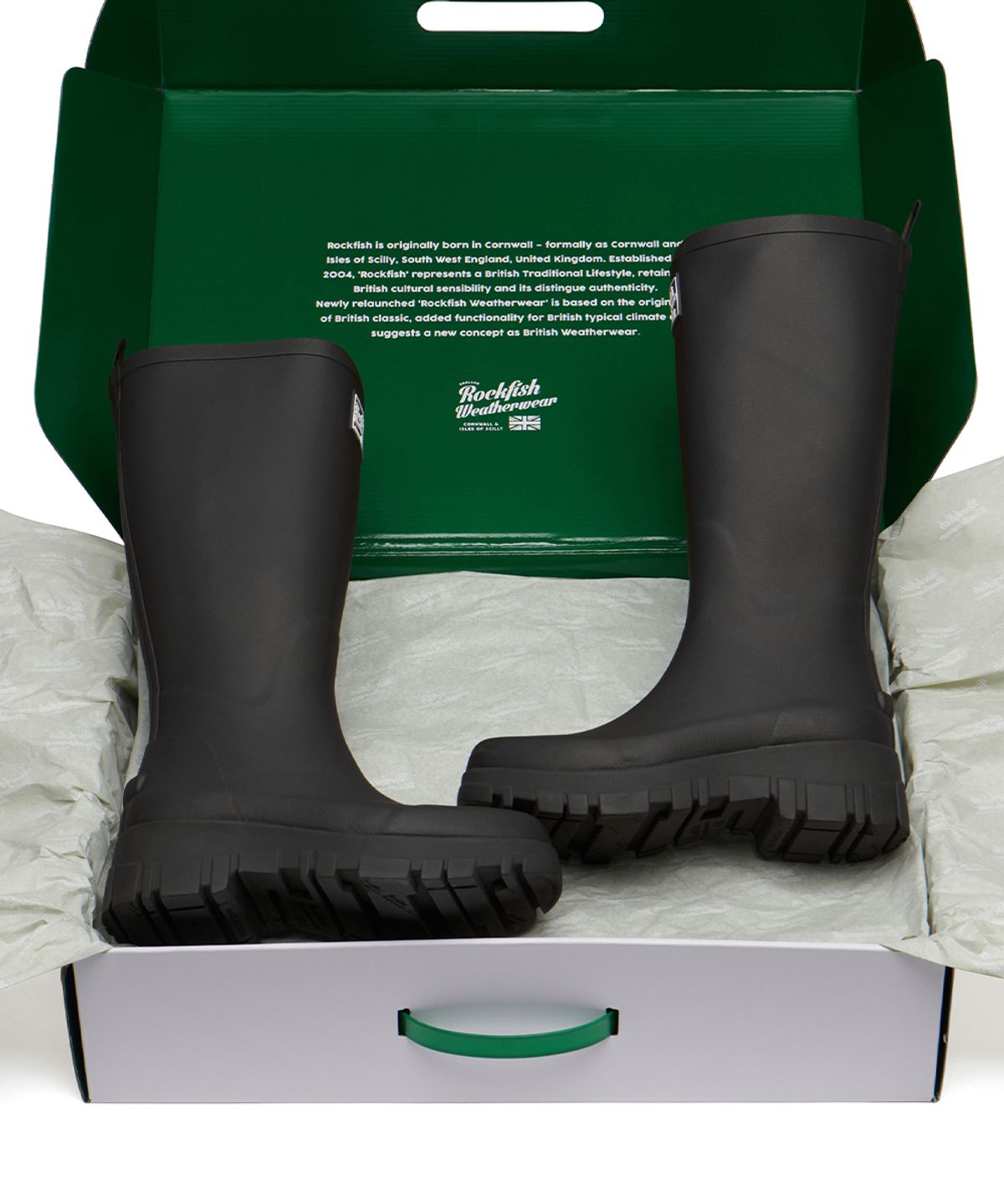 락피쉬웨더웨어(ROCKFISH WEATHERWEAR) PLATFORM RAIN BOOTS LONG - 3 colors