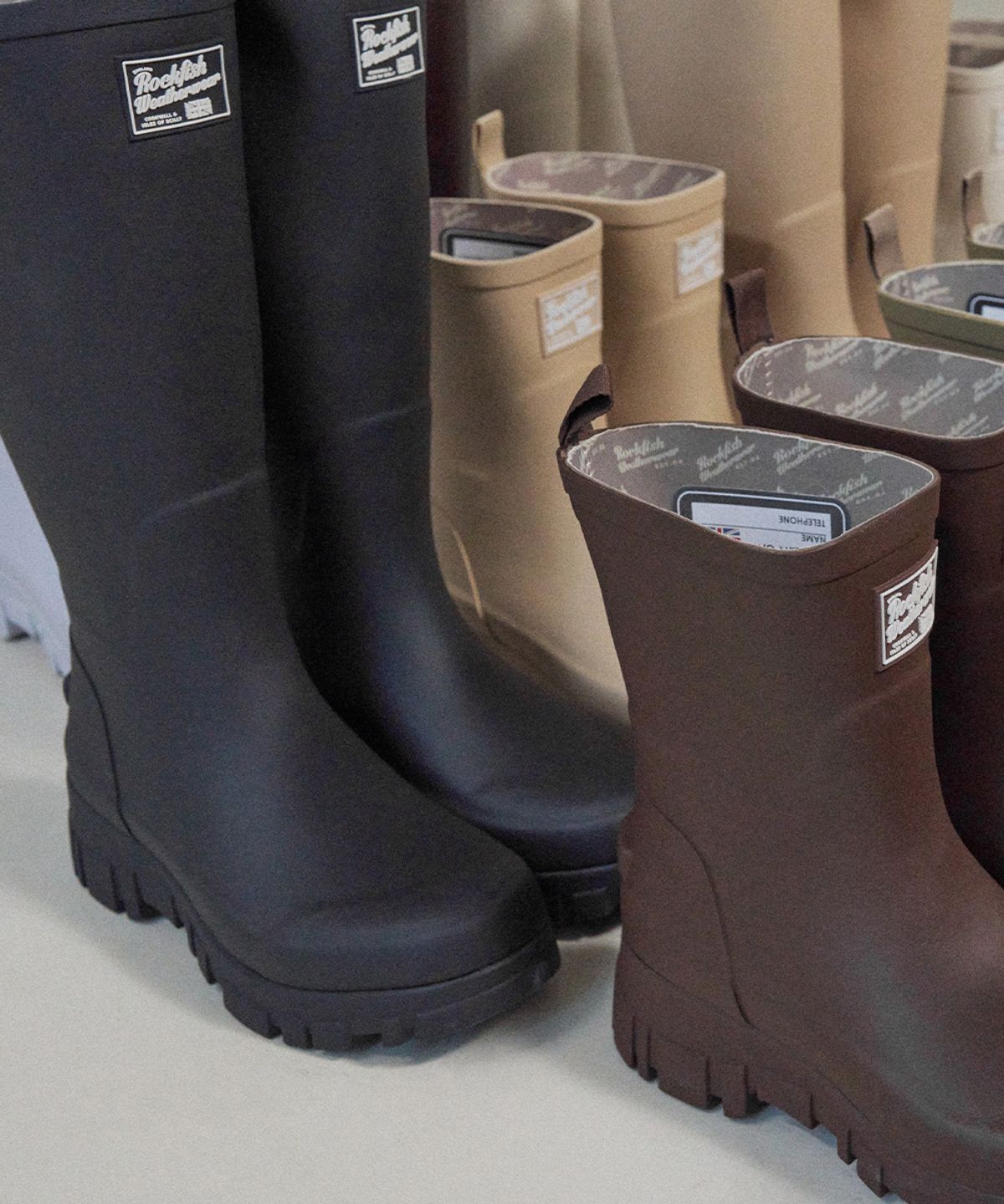 락피쉬웨더웨어(ROCKFISH WEATHERWEAR) PLATFORM RAIN BOOTS LONG - 3 colors
