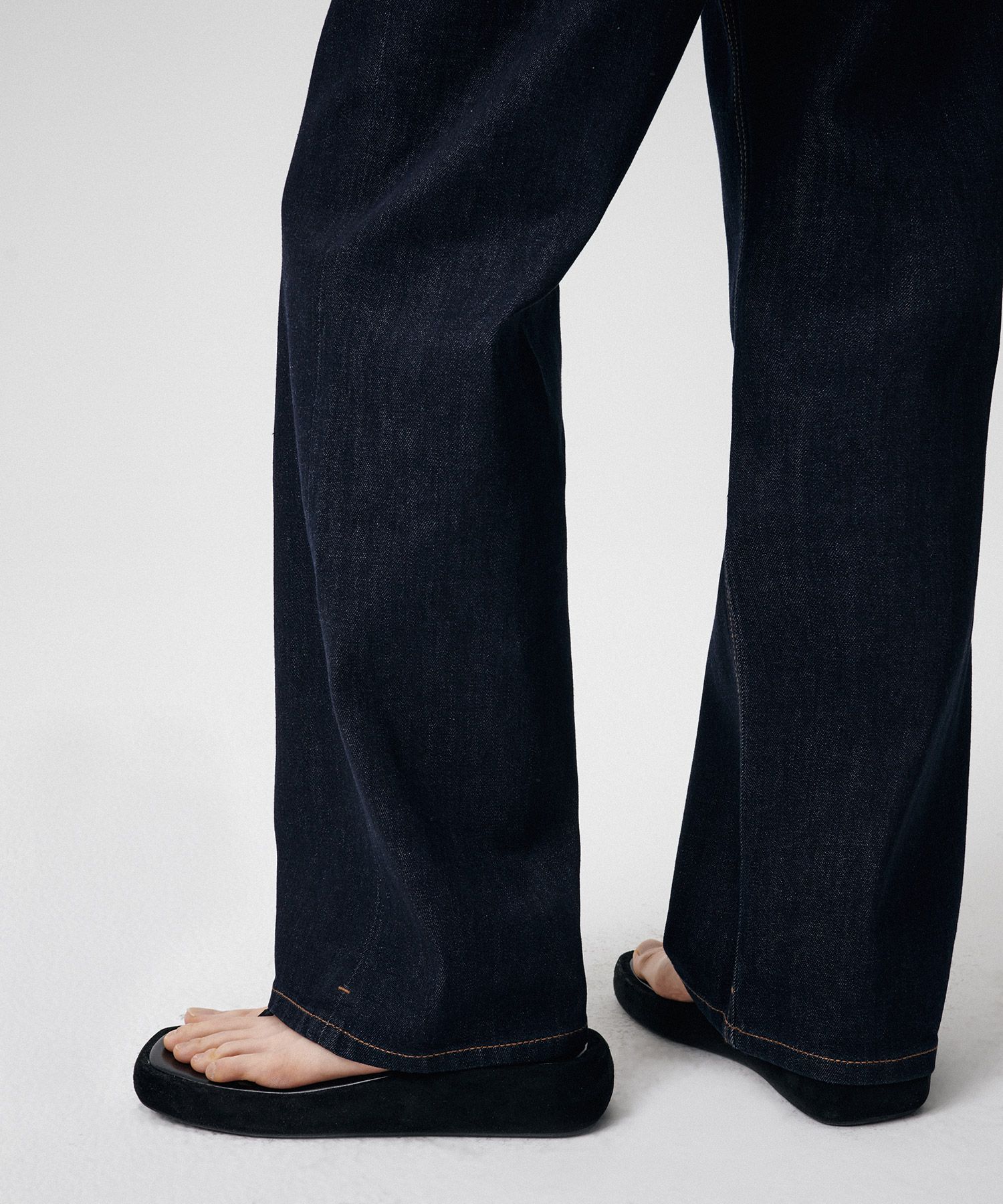 デニム・ジーパン MUSINSA STANDARD WOMAN Women's inner brushed wide denim pant MUSINSA | MUSINSA STANDARD WOMAN [Cool Standard] Women's