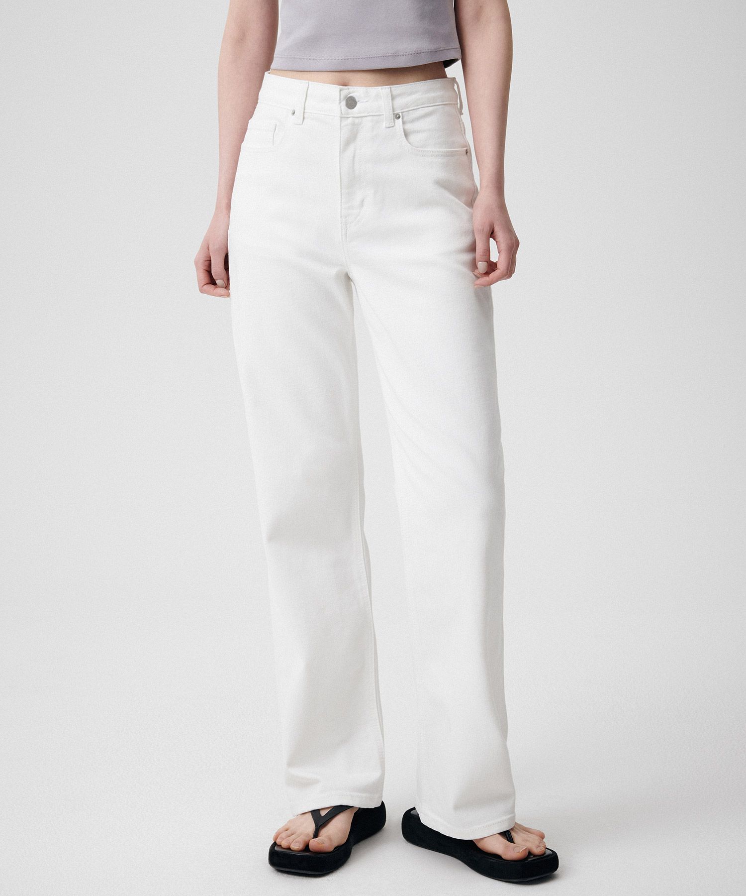 新品　正規品　Mサイズ　Bone Rigid Denim Pants　White White Denim Murray Jean - Regular – Tibi Official